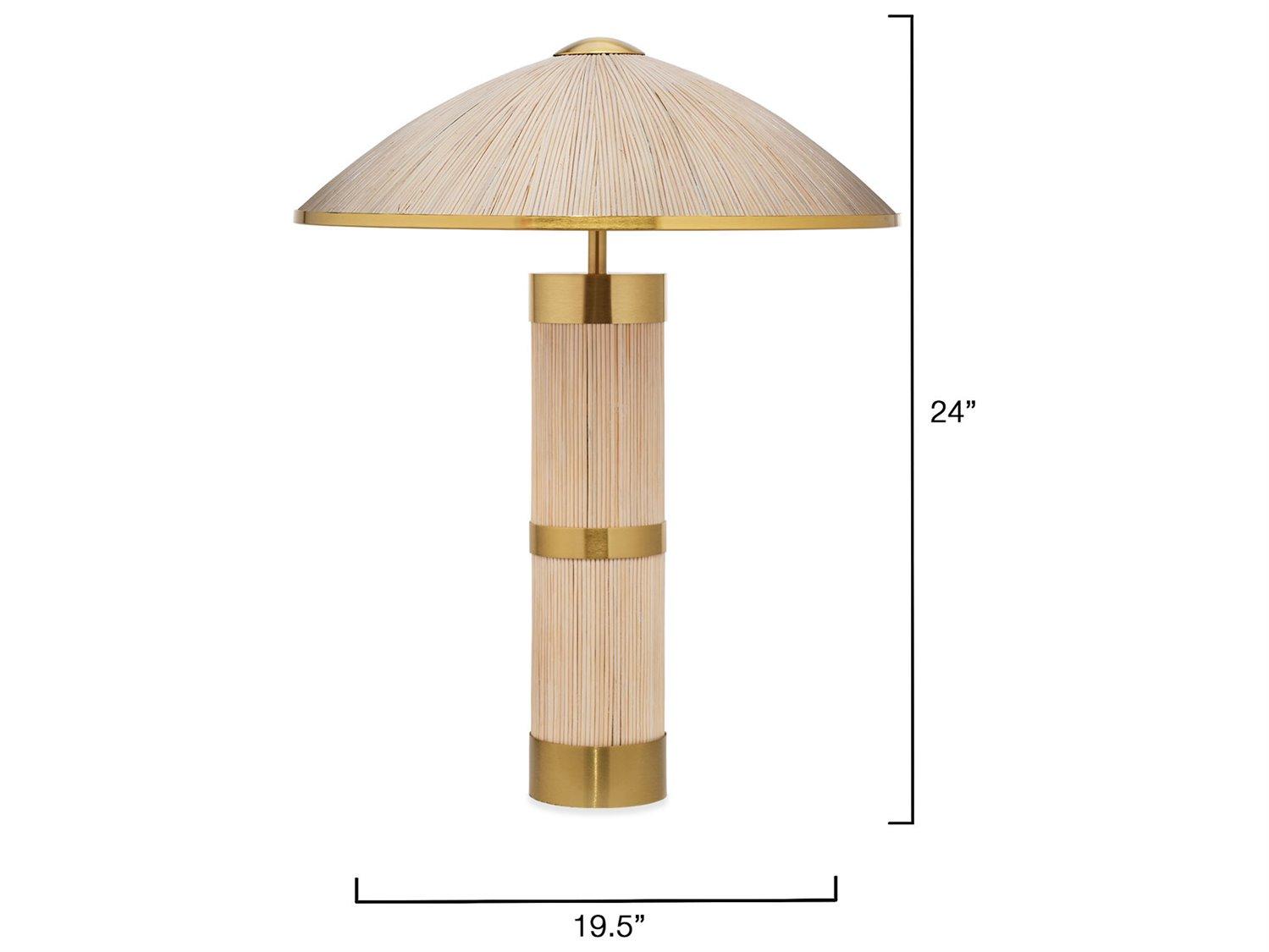 Jamie Young Seychelles Wood Table Lamp