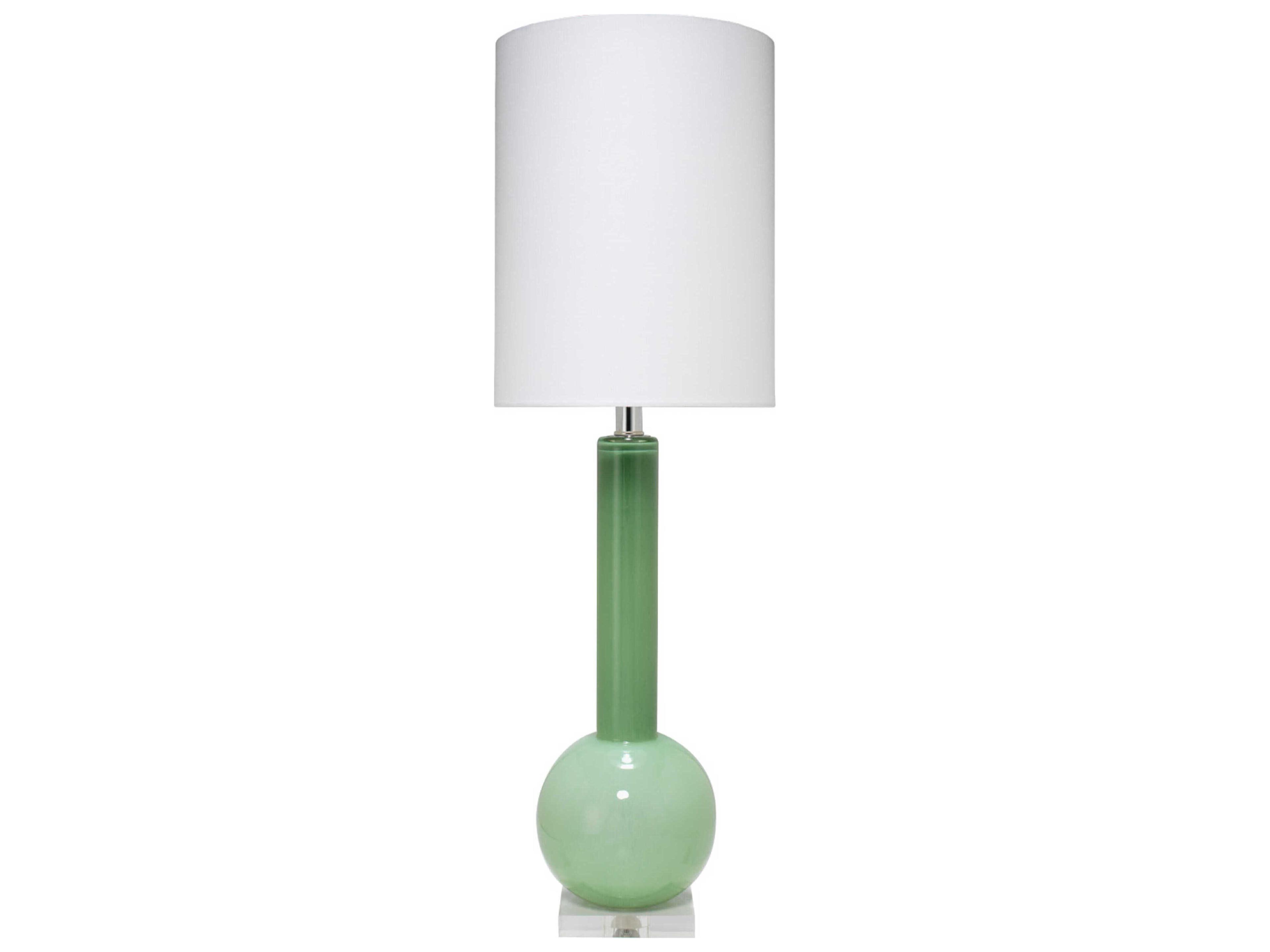 Jamie Young Studio Glass Leaf Green Buffet Lamp