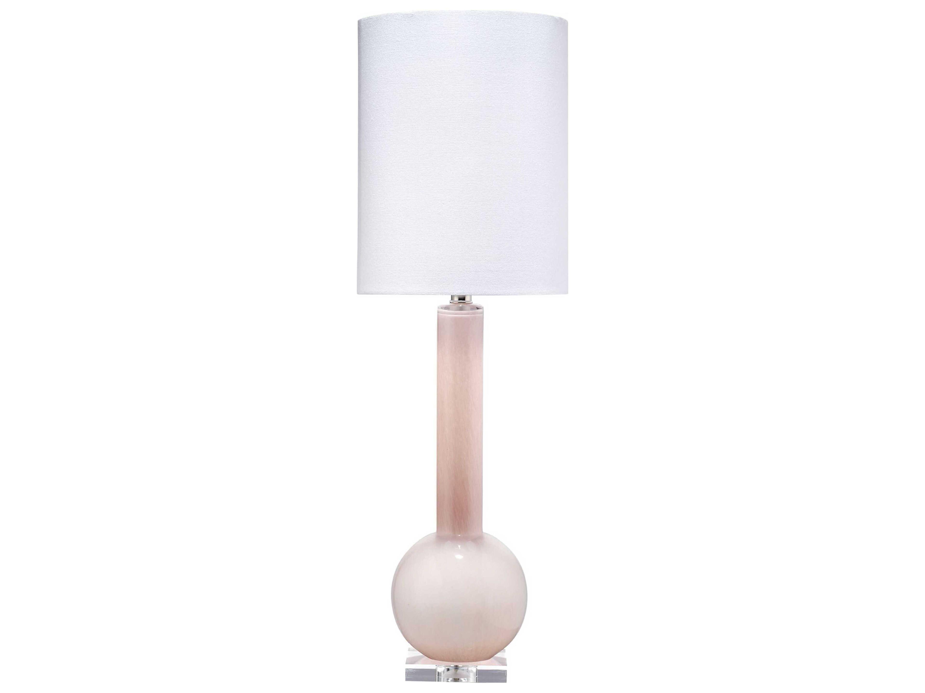 Jamie Young Studio Glass Petal Pink Buffet Lamp