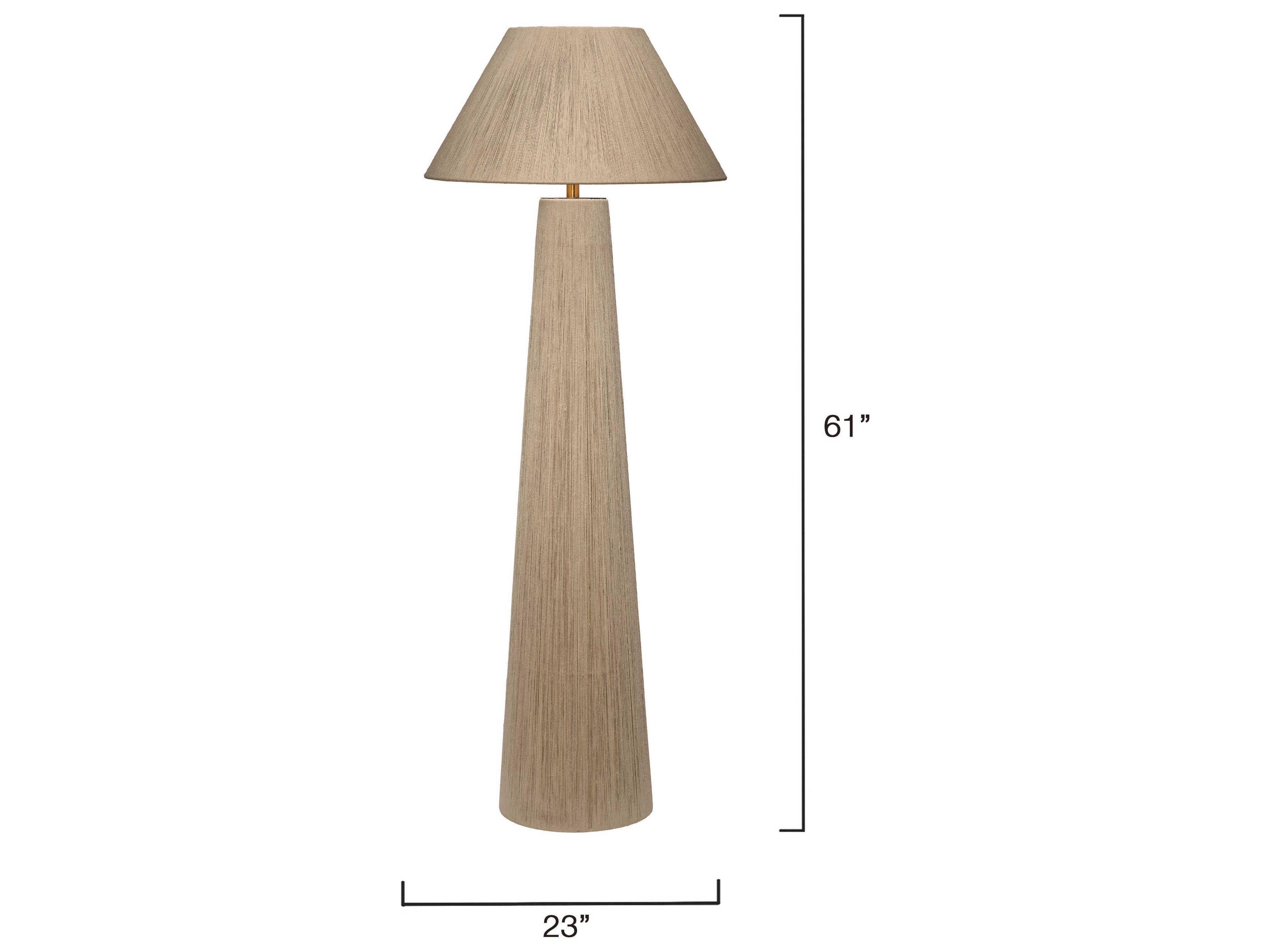 Jamie Young Tension Cream Off White Floor Lamp