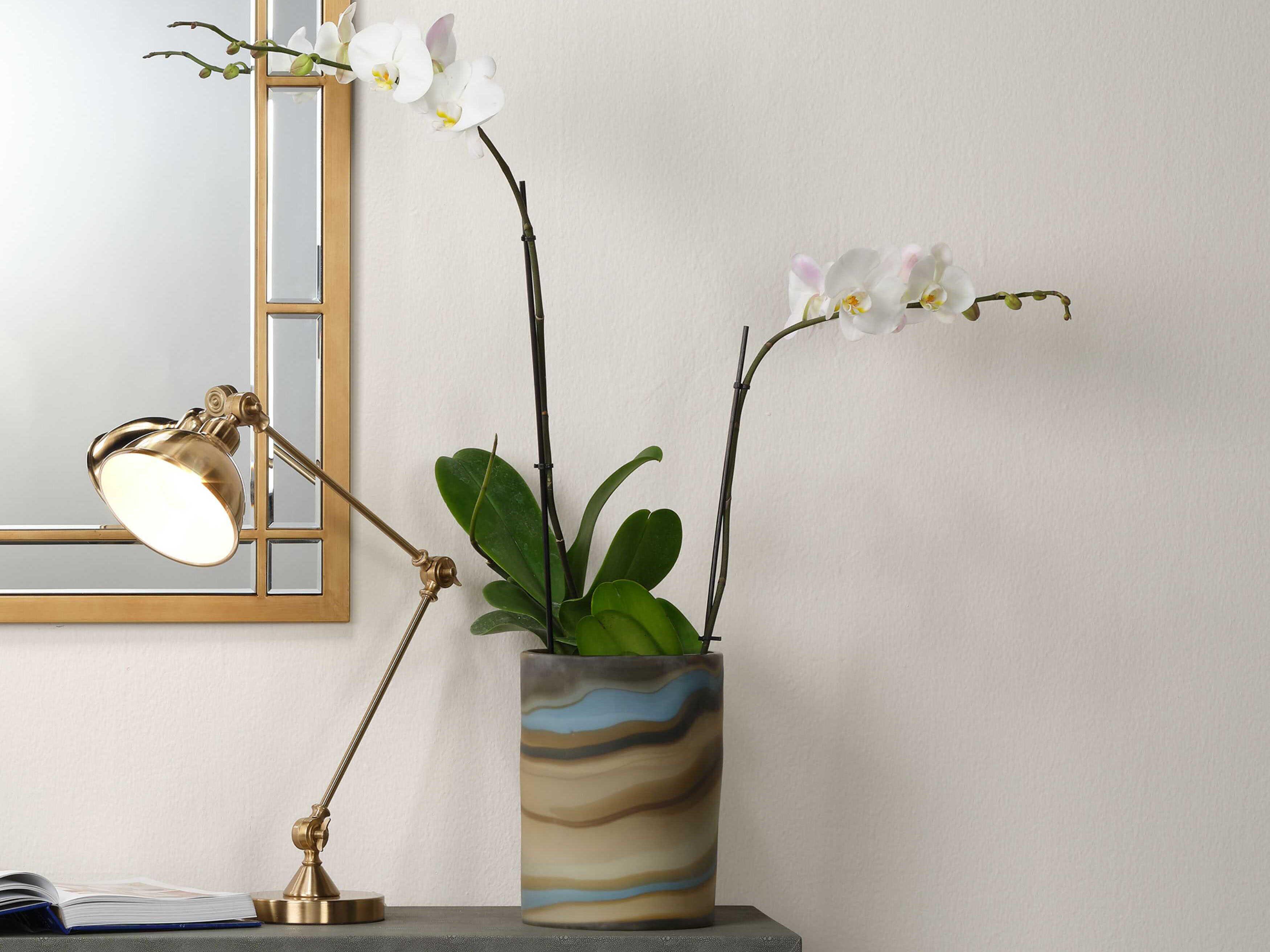 Jamie Young Wallace Antique Brass Desk Lamp