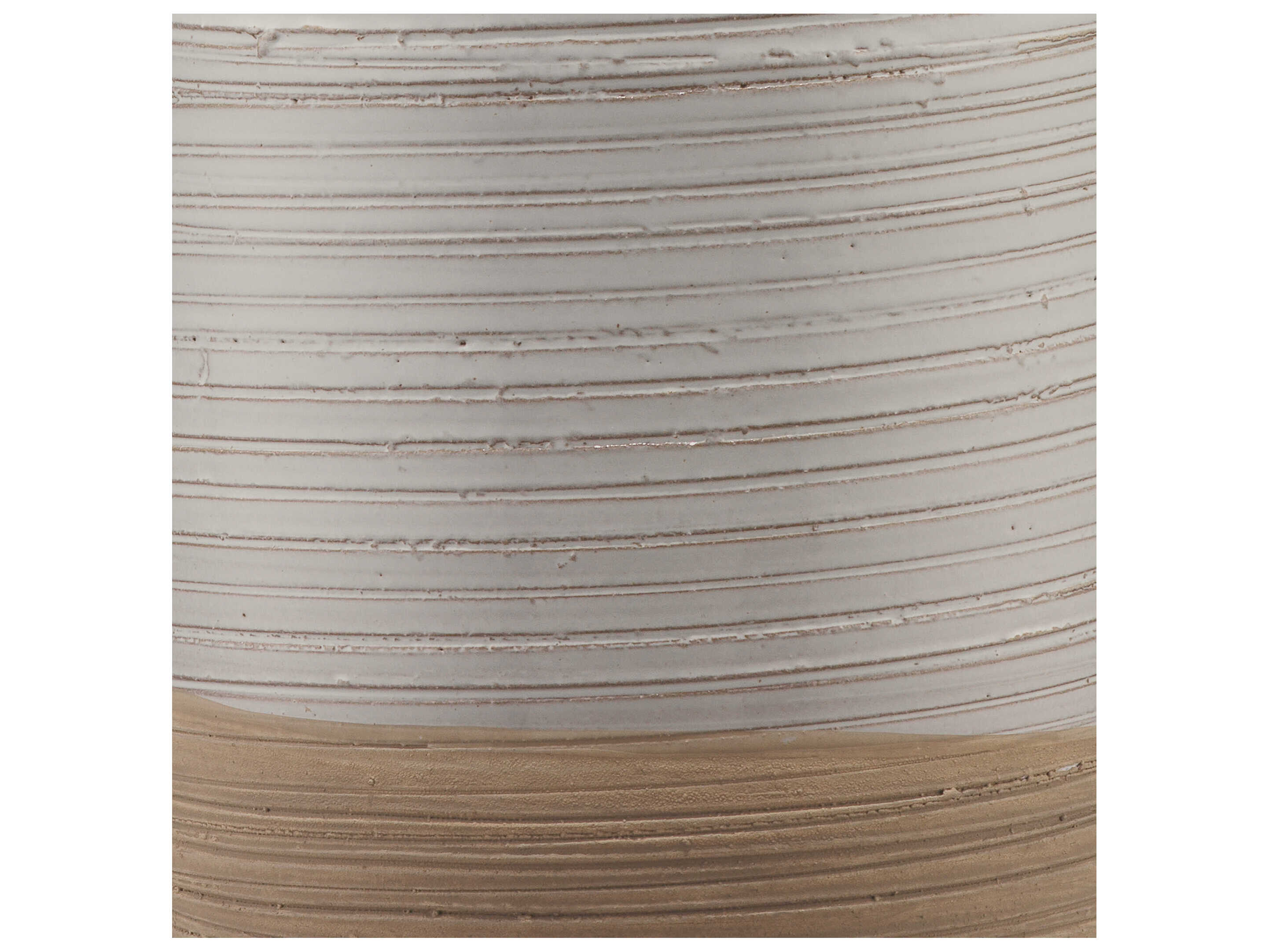 Jamie Young Ashwell White Linen Cream Drum Table Lamp