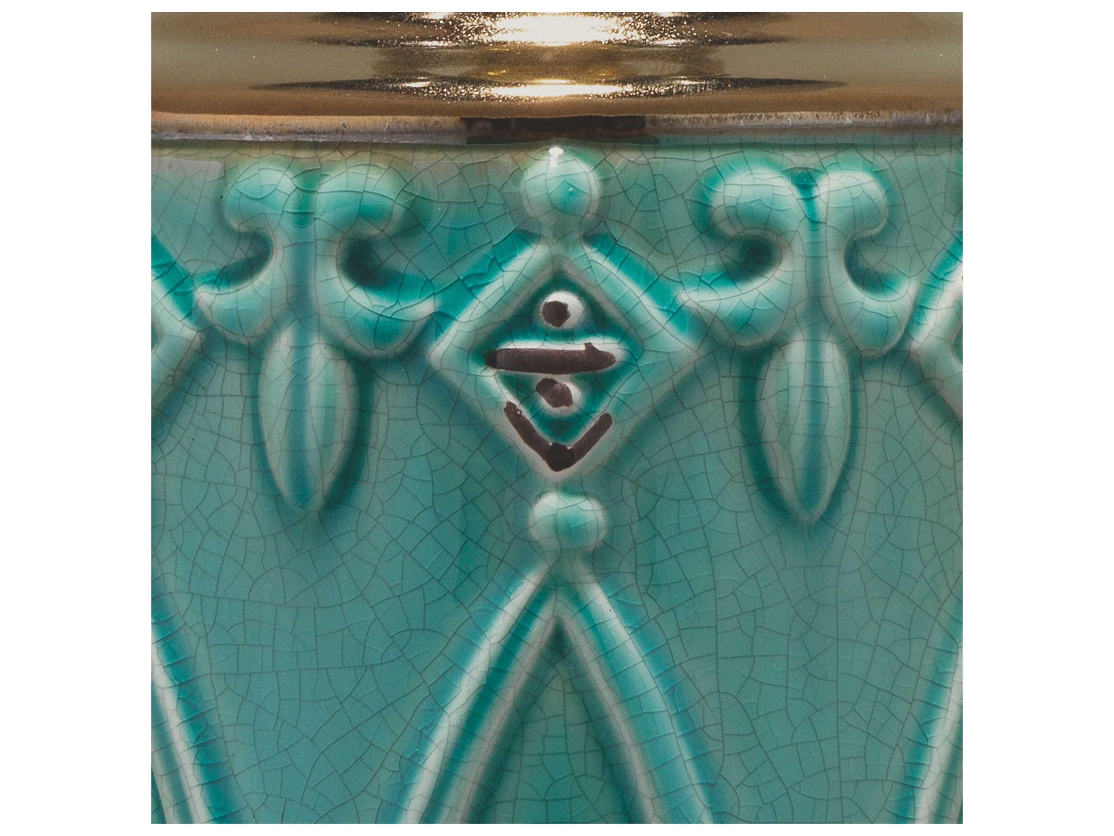 Jamie Young Tabitha Turquoise Green Traditional Buffet Lamp