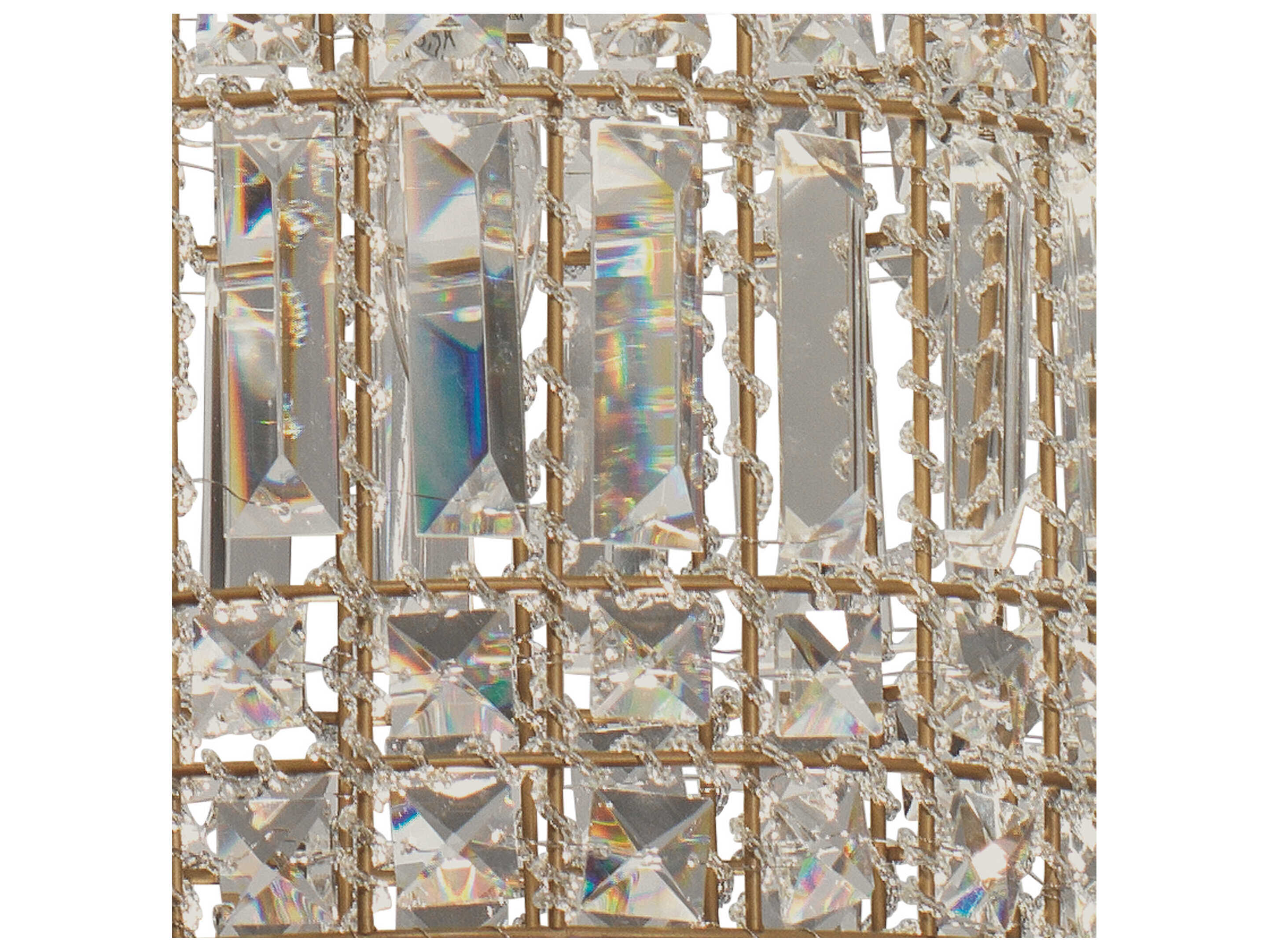 Jamie Young Crystal 1-Light Gold Mini Pendant