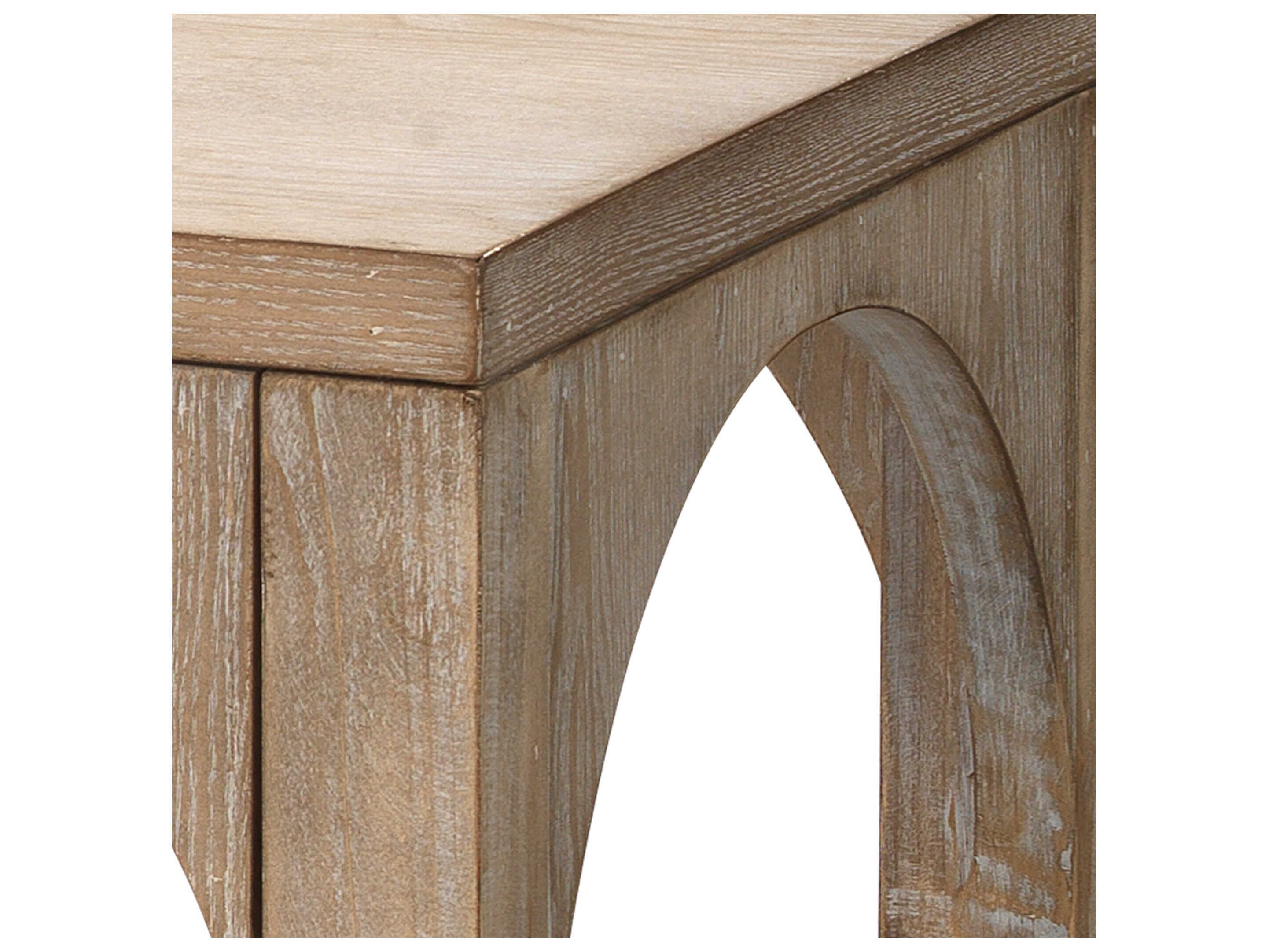 Jamie Young Everett Rectangular Wood Grey Console Table