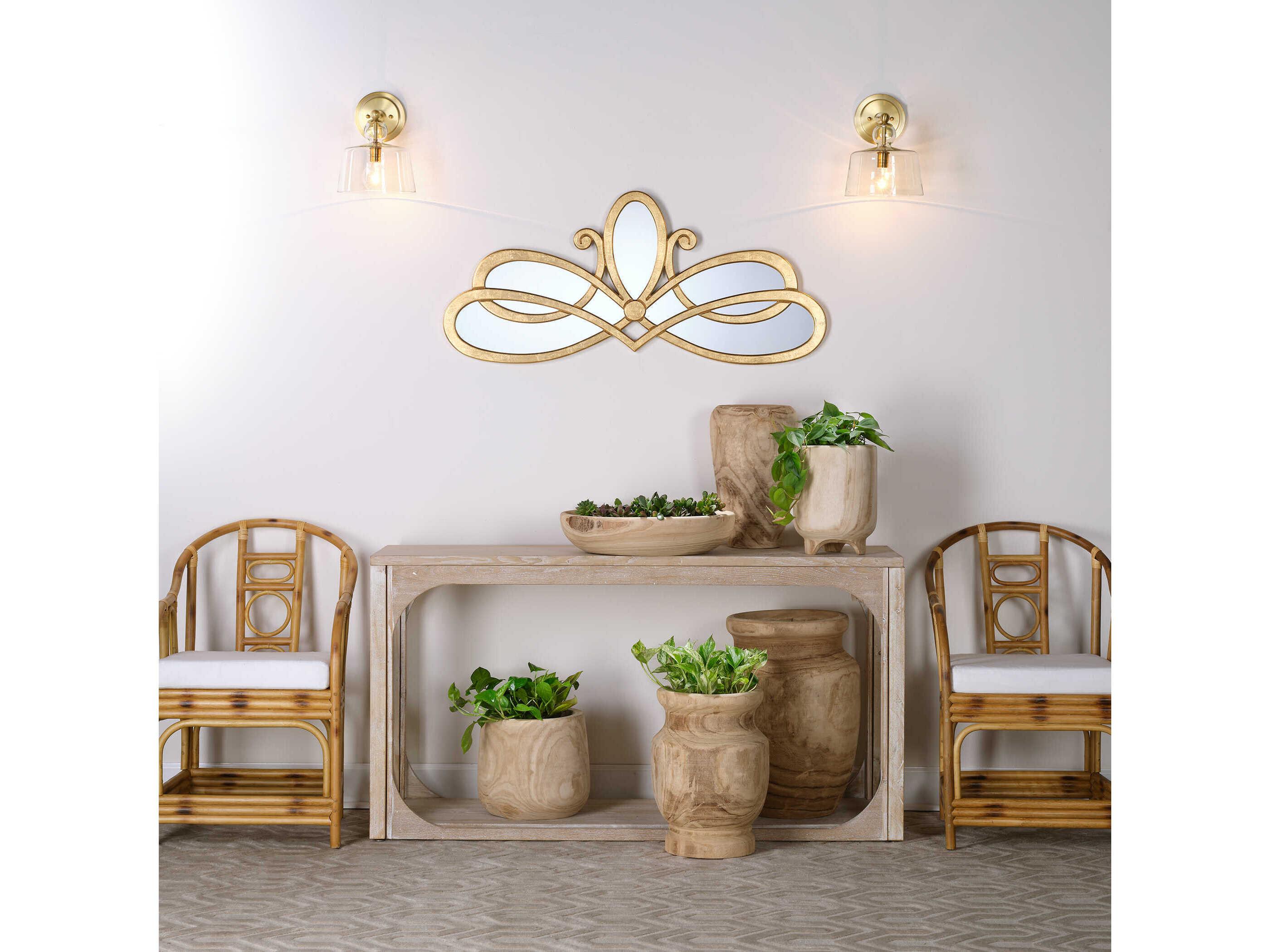 Jamie Young Everett Rectangular Wood Grey Console Table