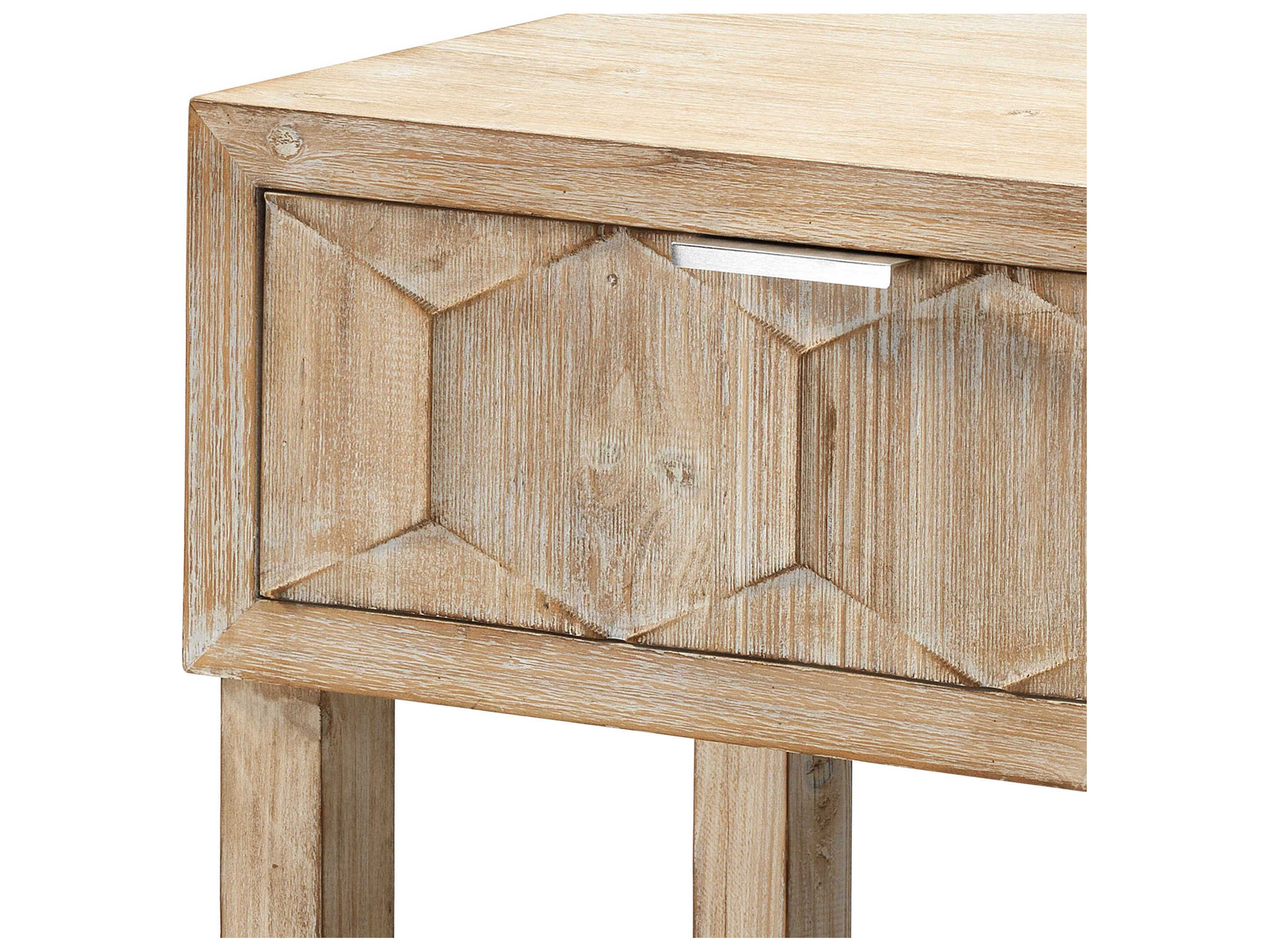 Jamie Young Juniper Rectangular Wood Grey Console Table
