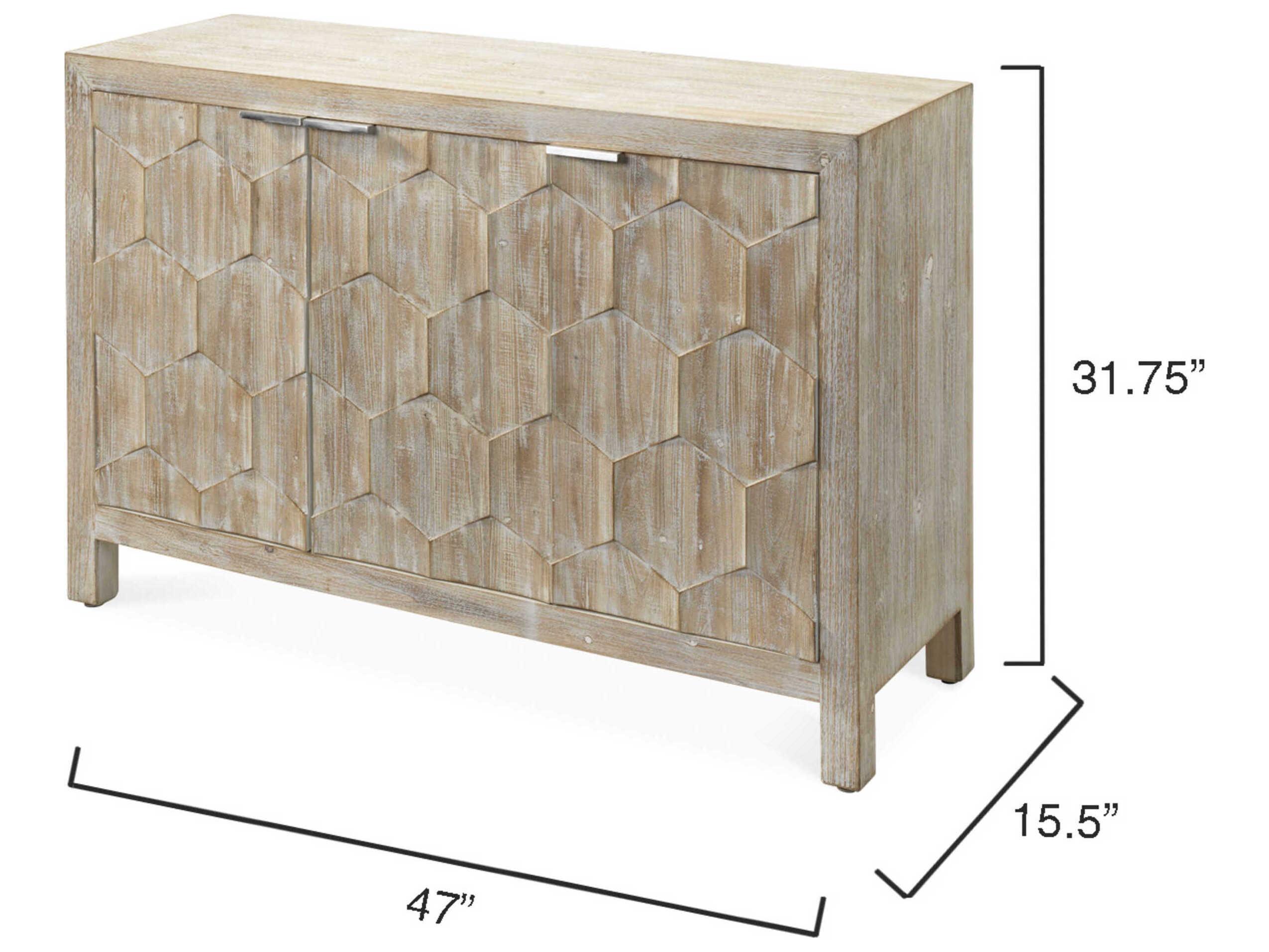 Jamie Young Juniper 47" Solid Wood Grey Sideboard