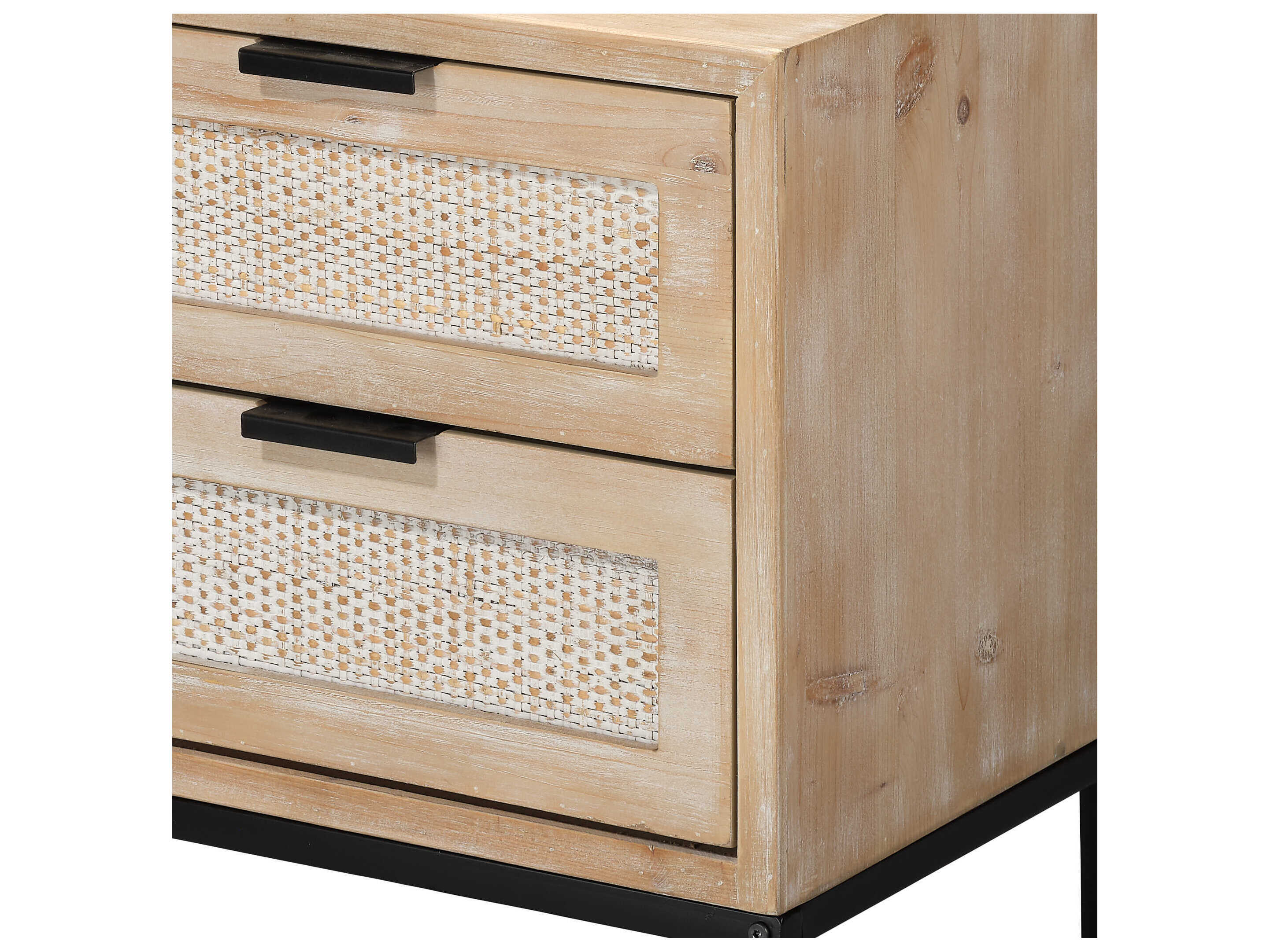 Jamie Young Reed Rectangular Wood Brown End Table