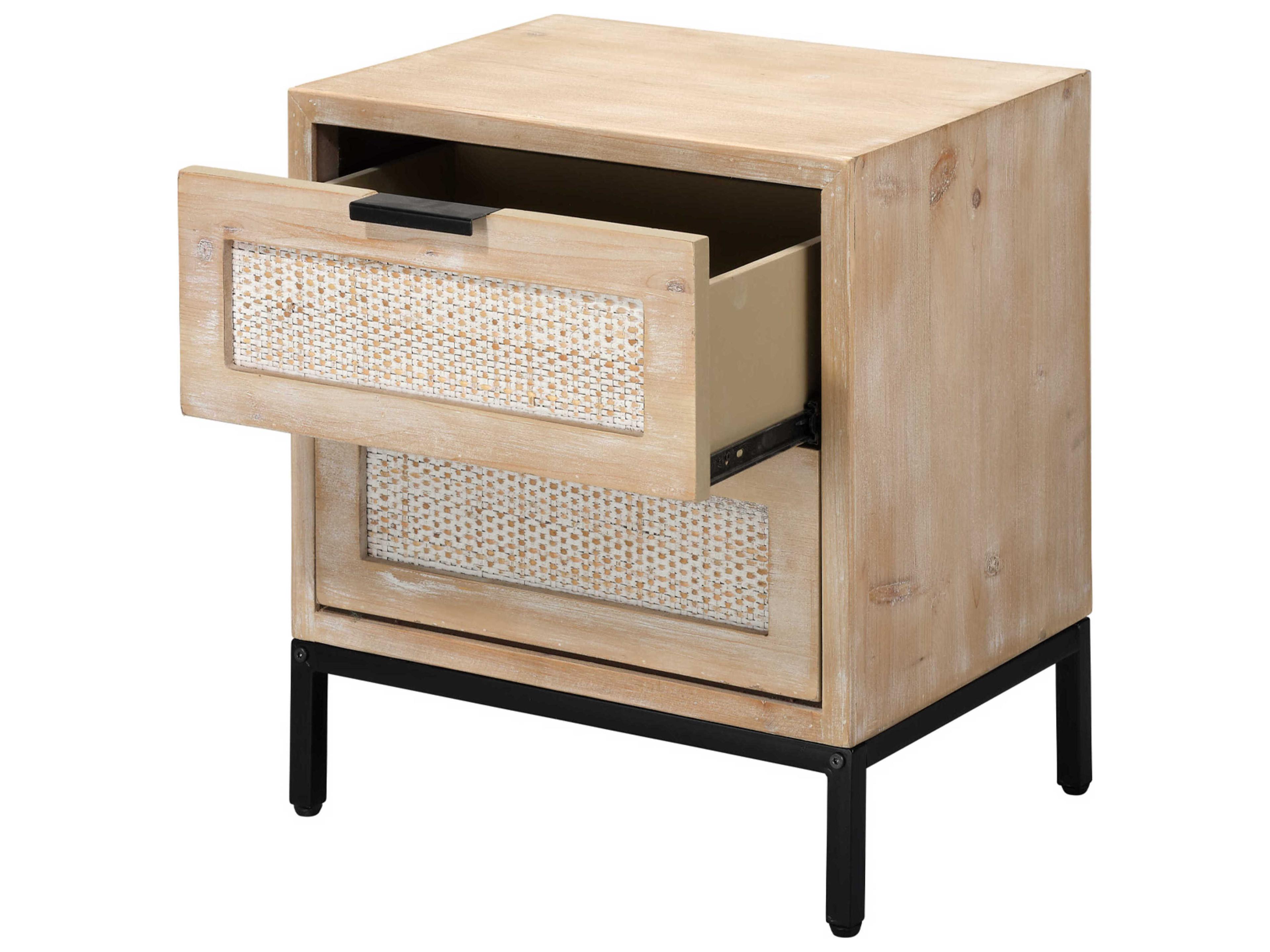 Jamie Young Reed Rectangular Wood Brown End Table