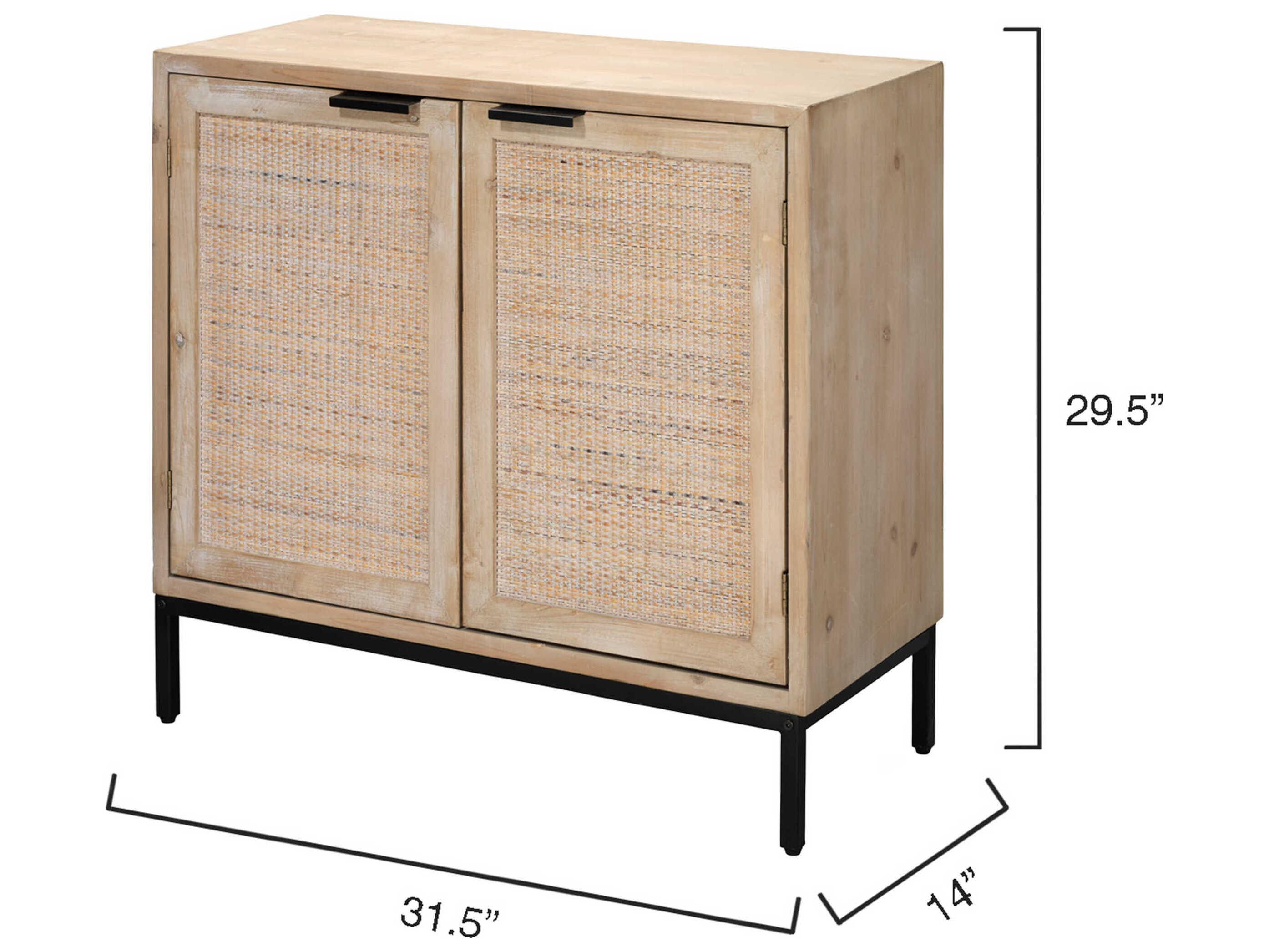 Jamie Young Reed Brown Rattan Accent Chest