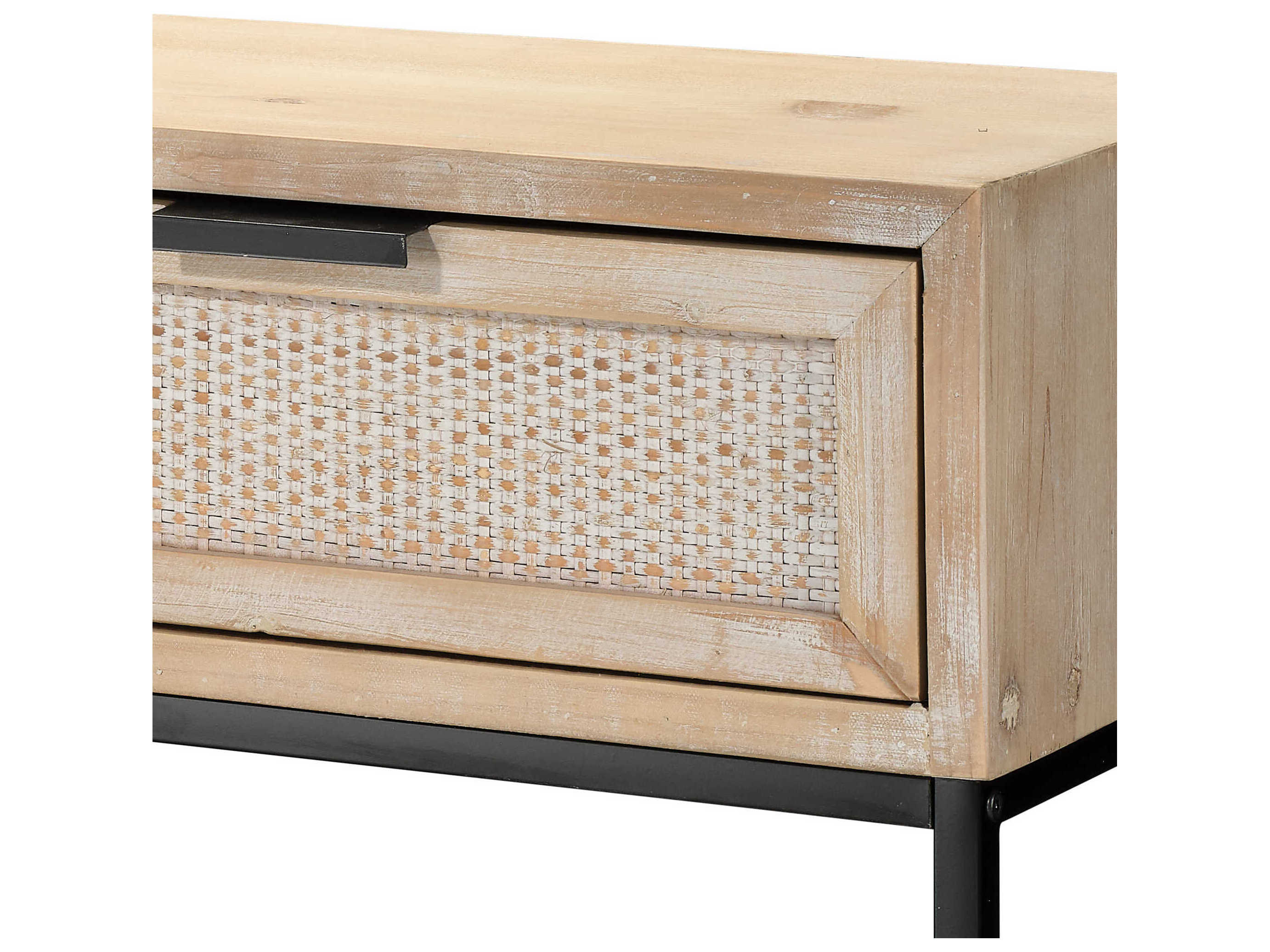 Jamie Young Reed Rectangular Wood Brown Console Table