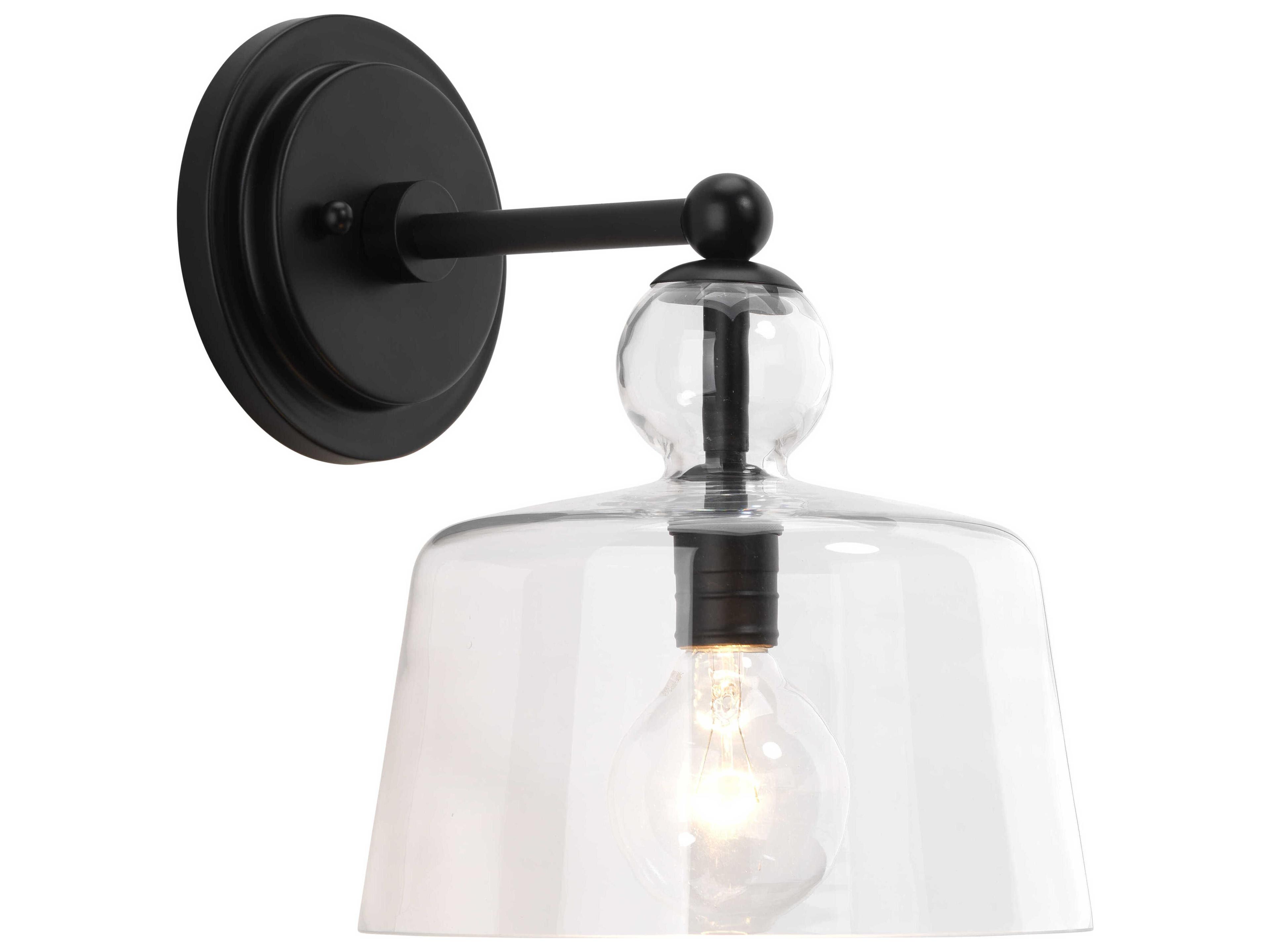 Jamie Young Hudson 1-Light Black Wall Sconce