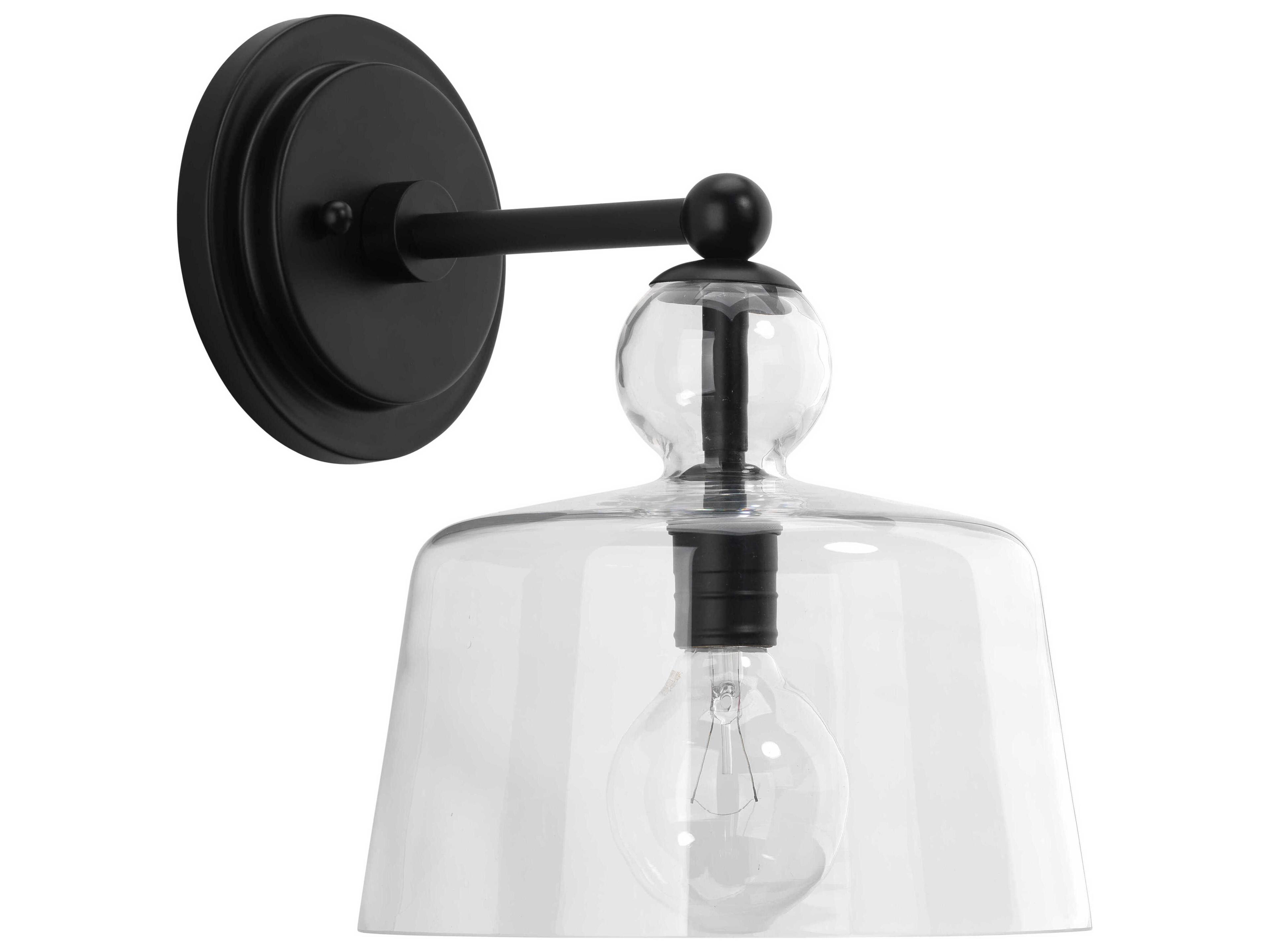 Jamie Young Hudson 1-Light Black Wall Sconce