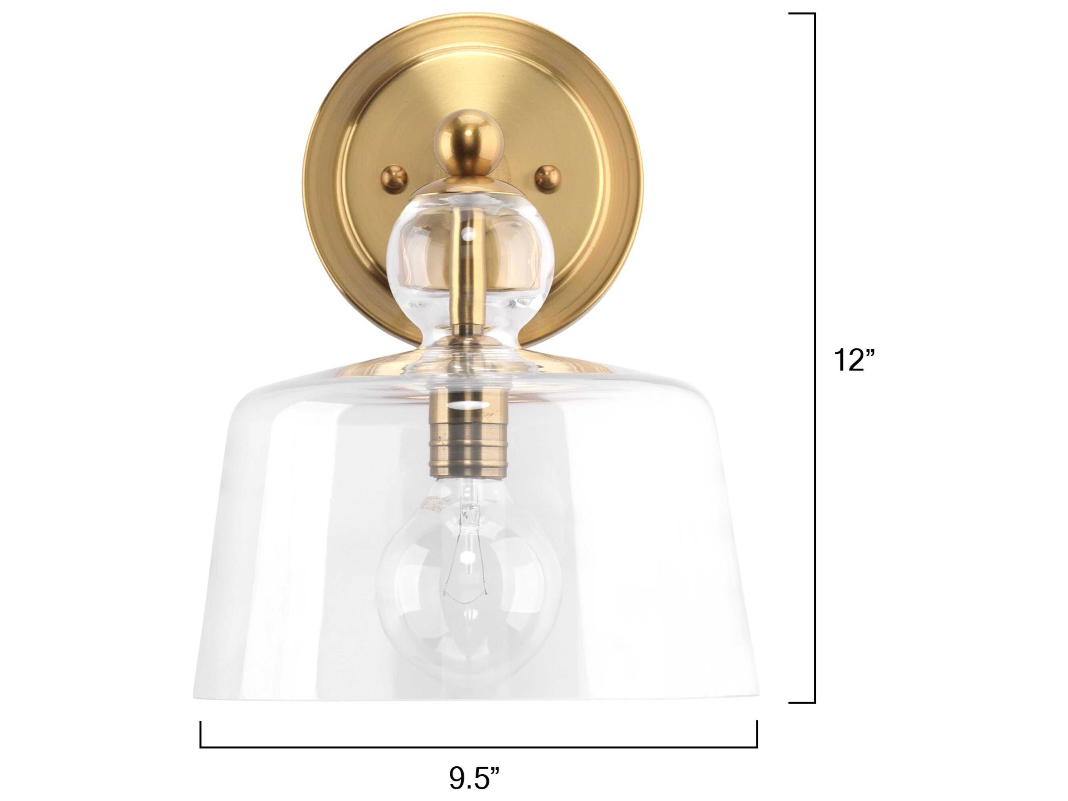 Jamie Young Hudson 1-Light Brass Wall Sconce