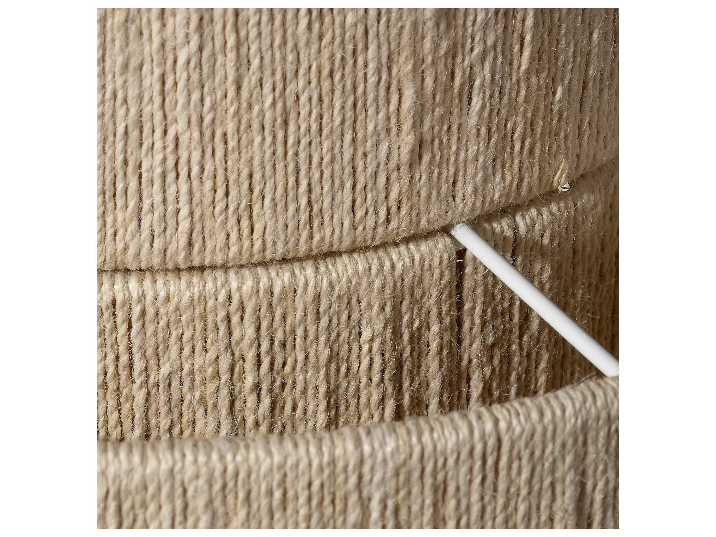 Jamie Young Filament 1-Light Off White Drum Tiered Pendant