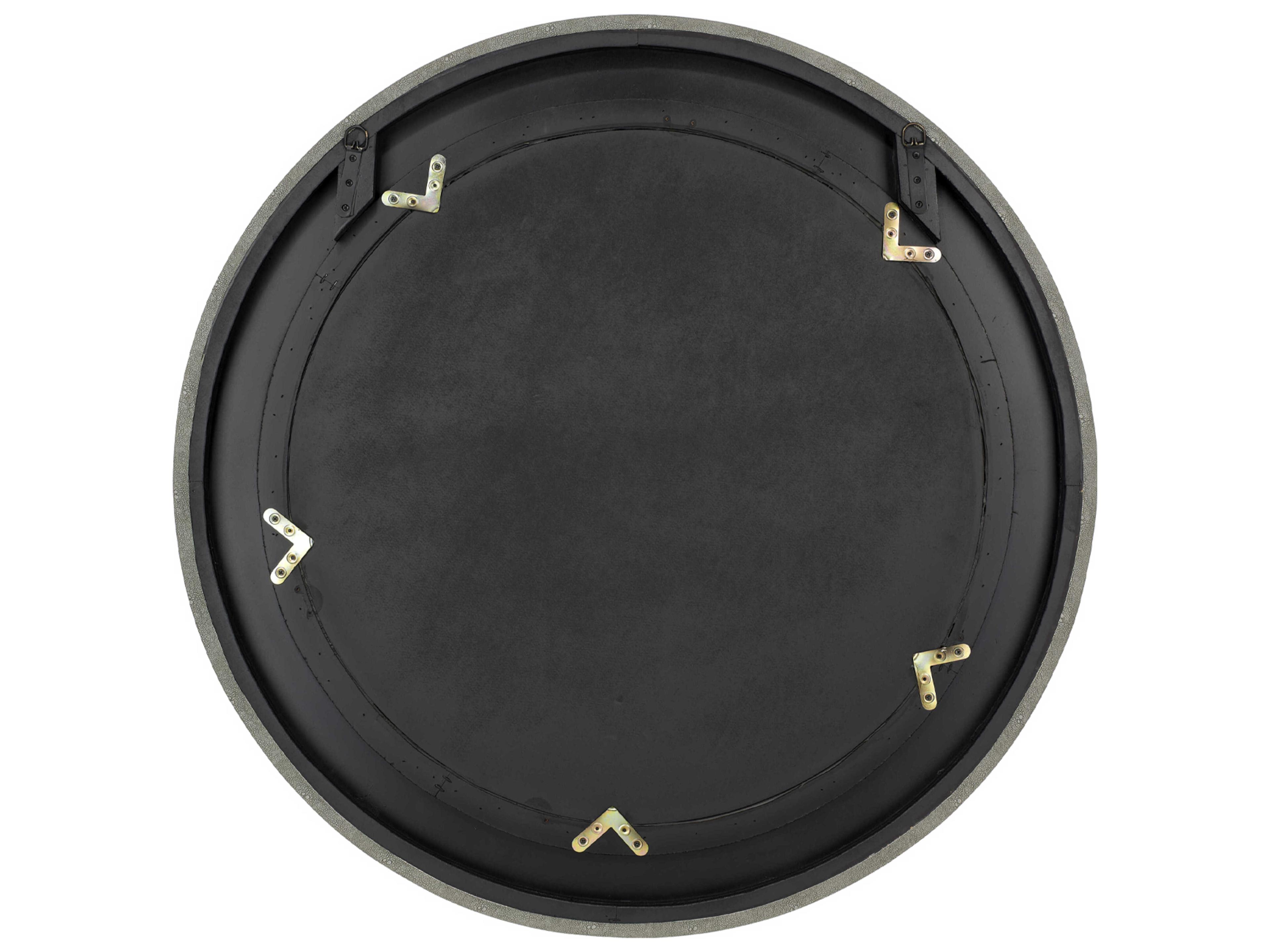 Jamie Young Chester Grey Round Wall Mirror