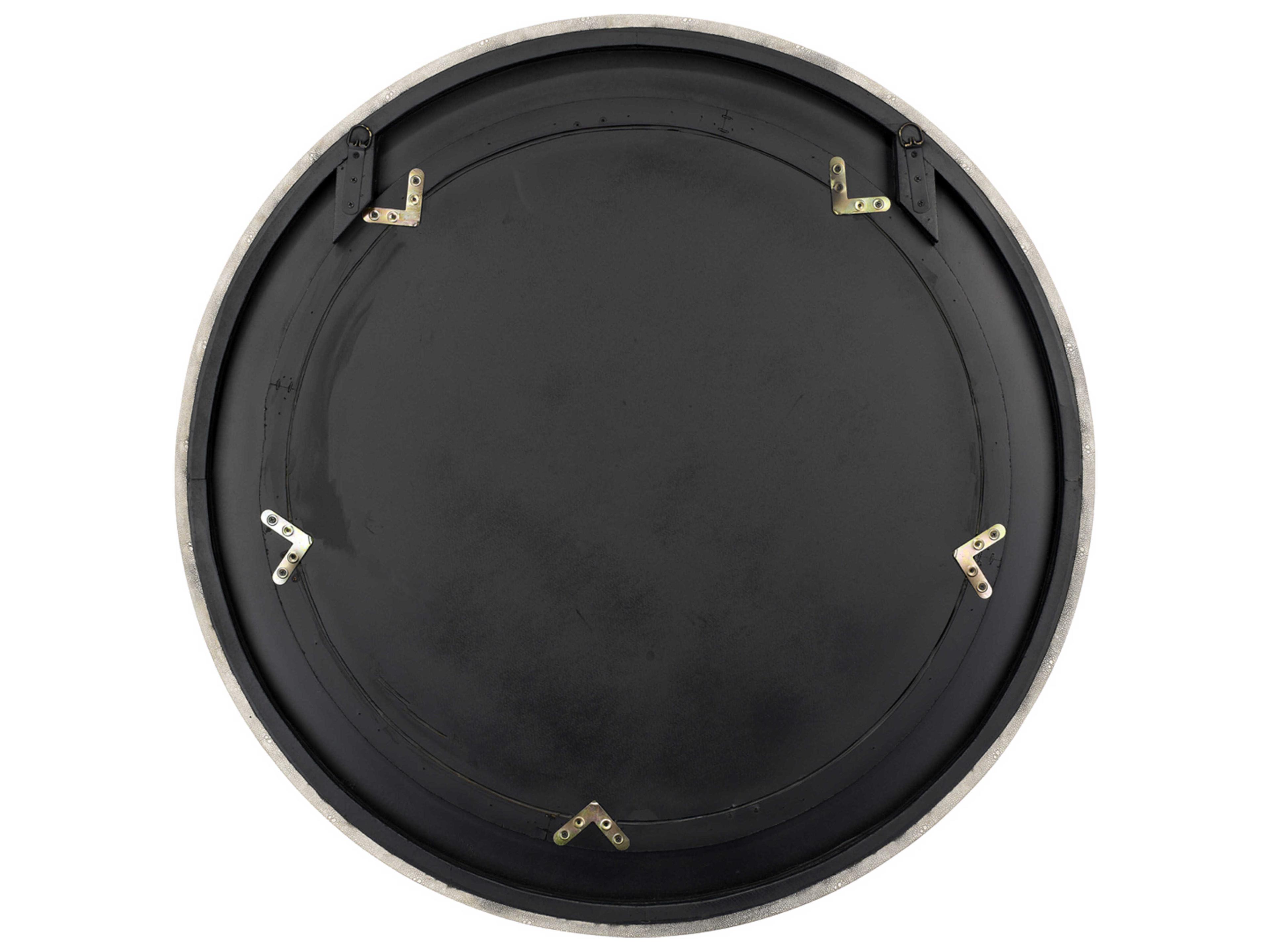 Jamie Young Chester Ivory Round Wall Mirror