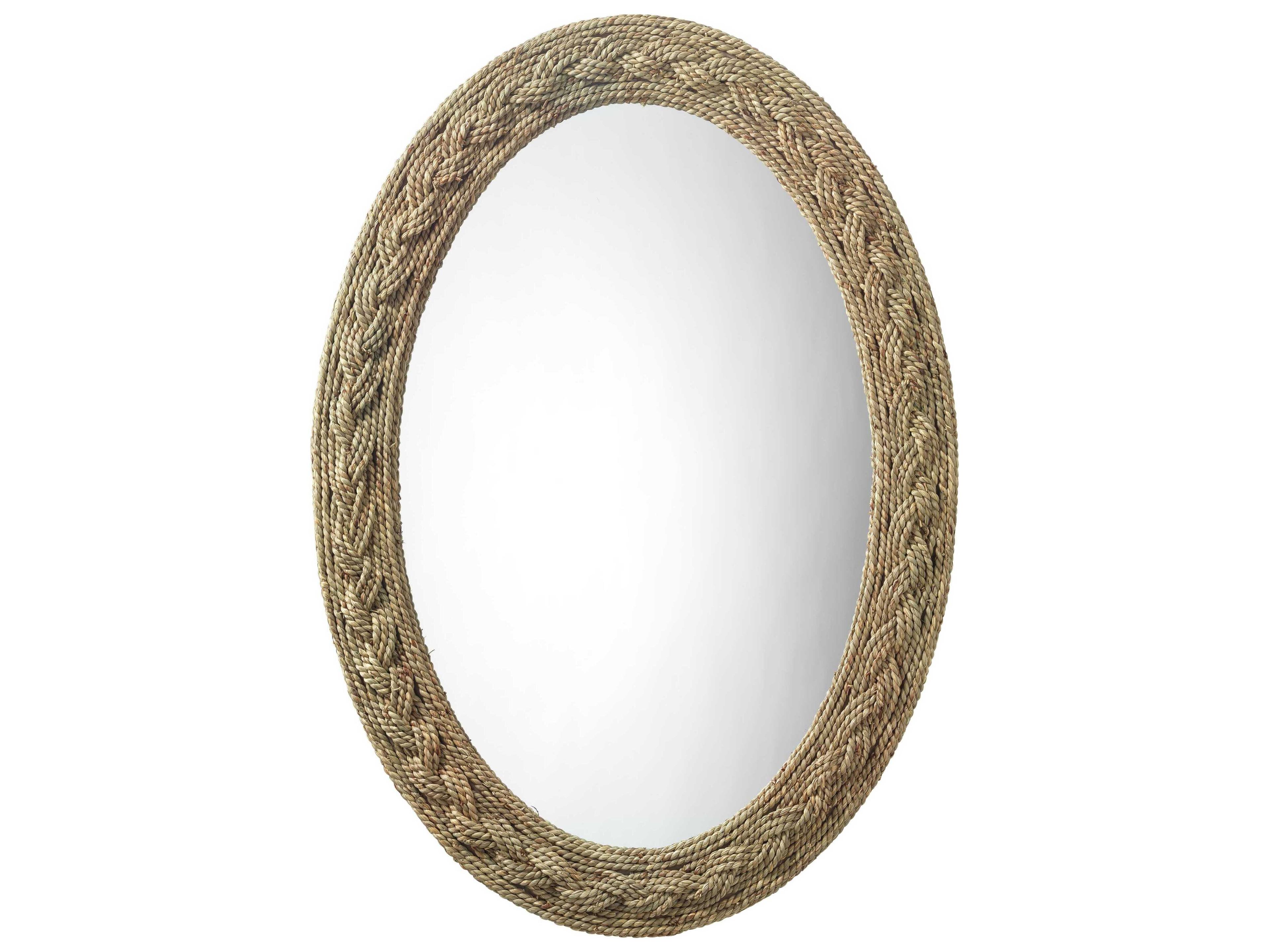 Jamie Young Lark Natural Oval Wall Mirror