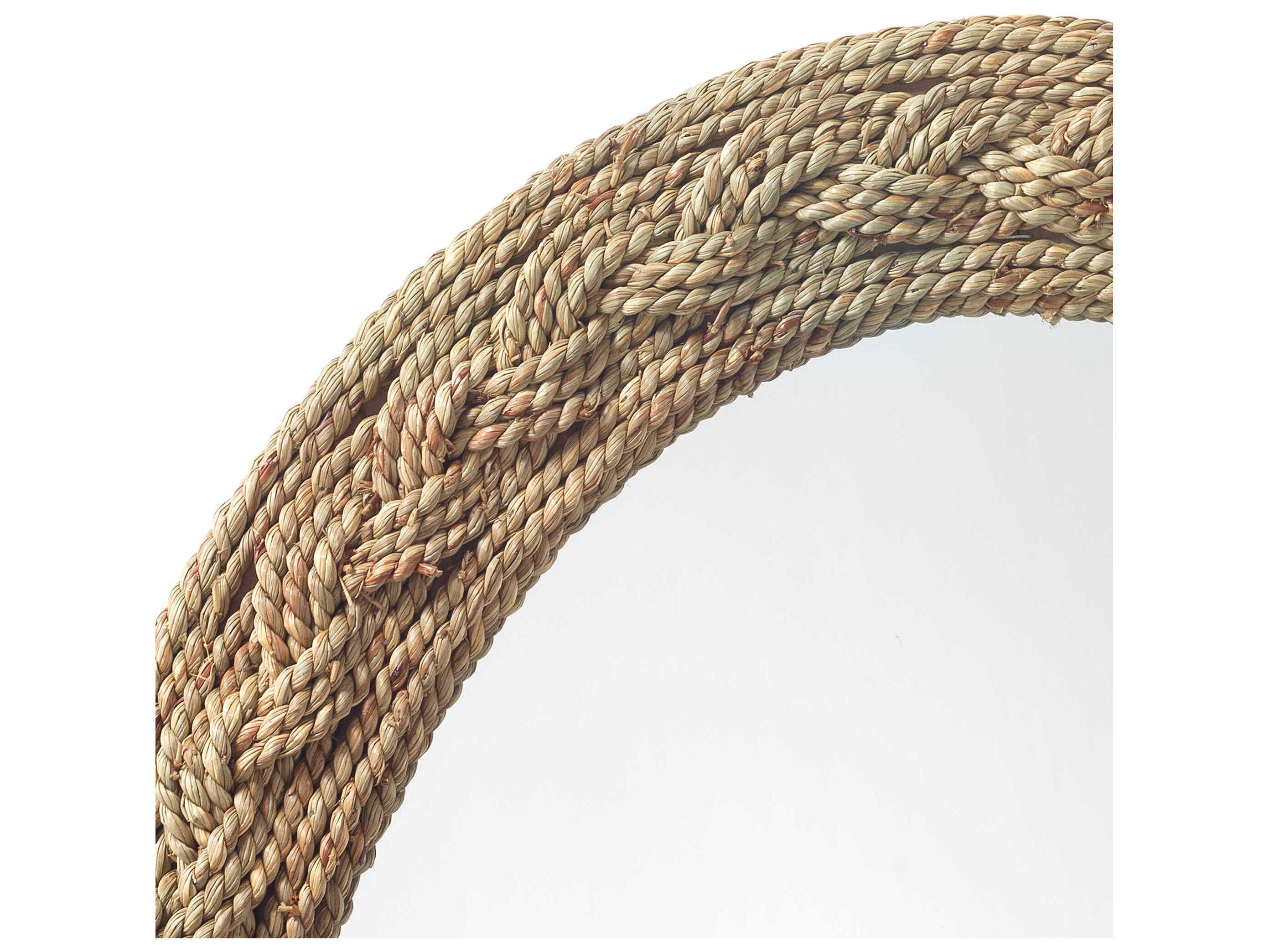 Jamie Young Lark Natural Oval Wall Mirror