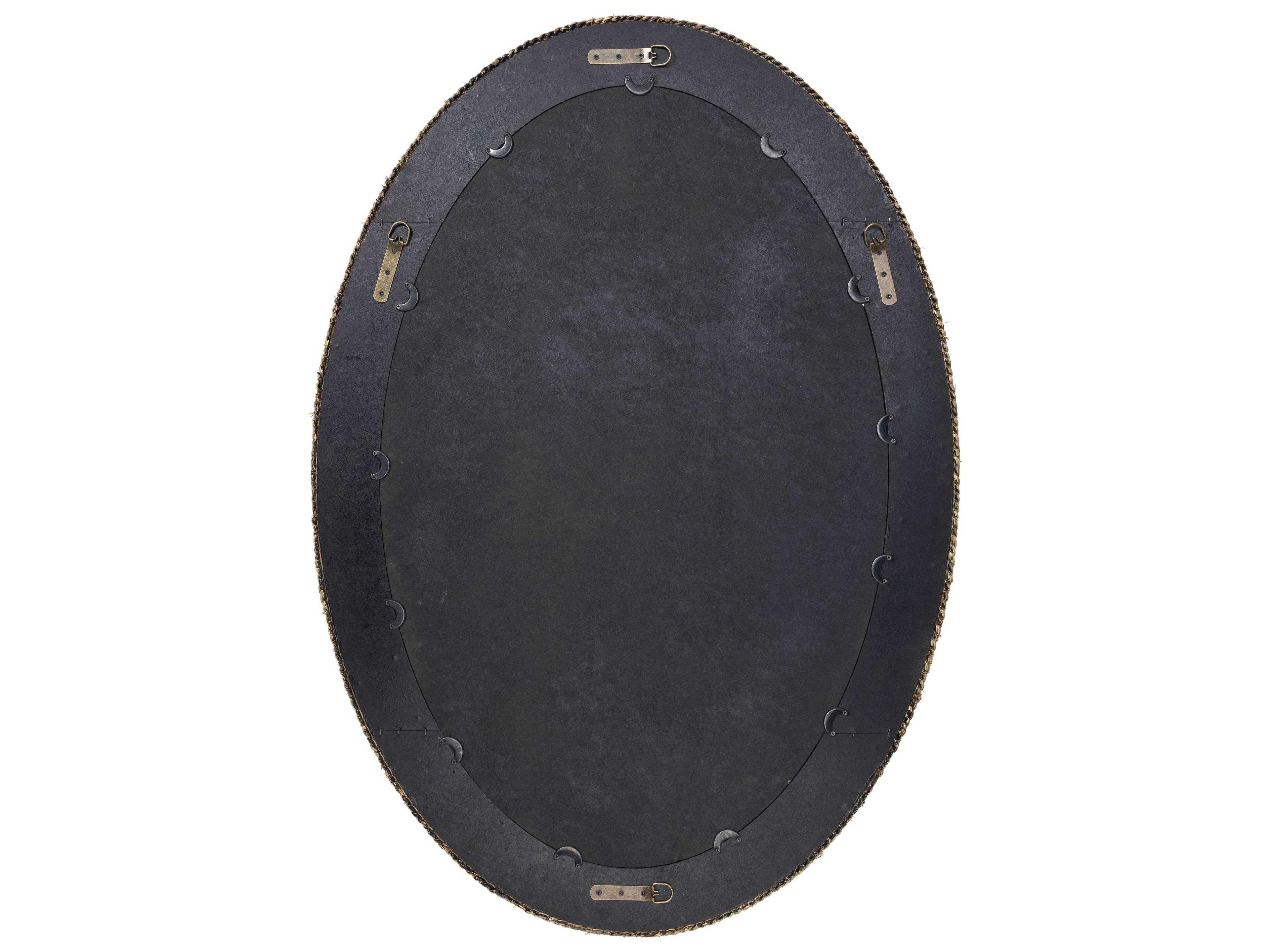 Jamie Young Lark Natural Oval Wall Mirror