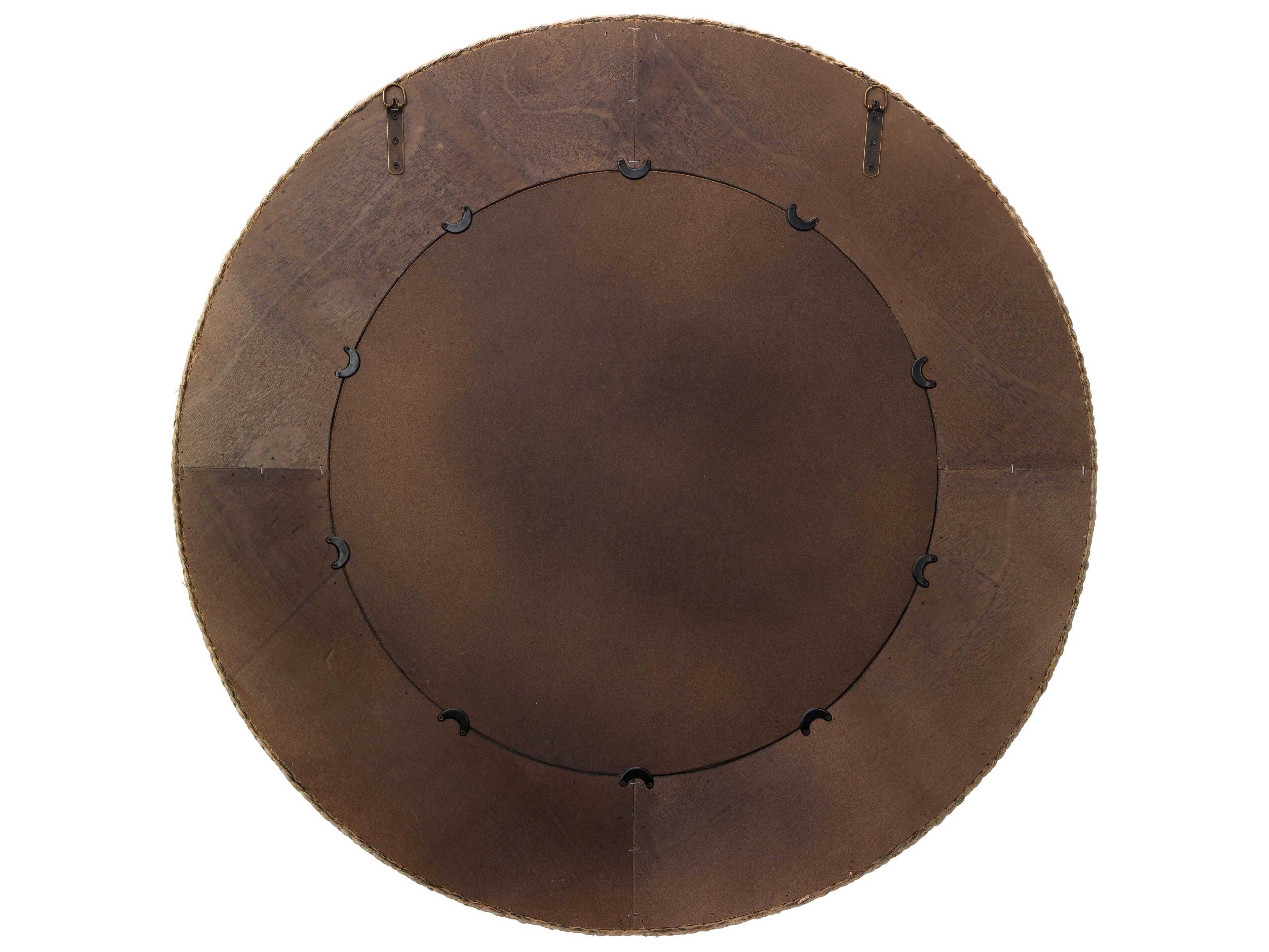 Jamie Young Meadow Natural Round Wall Mirror