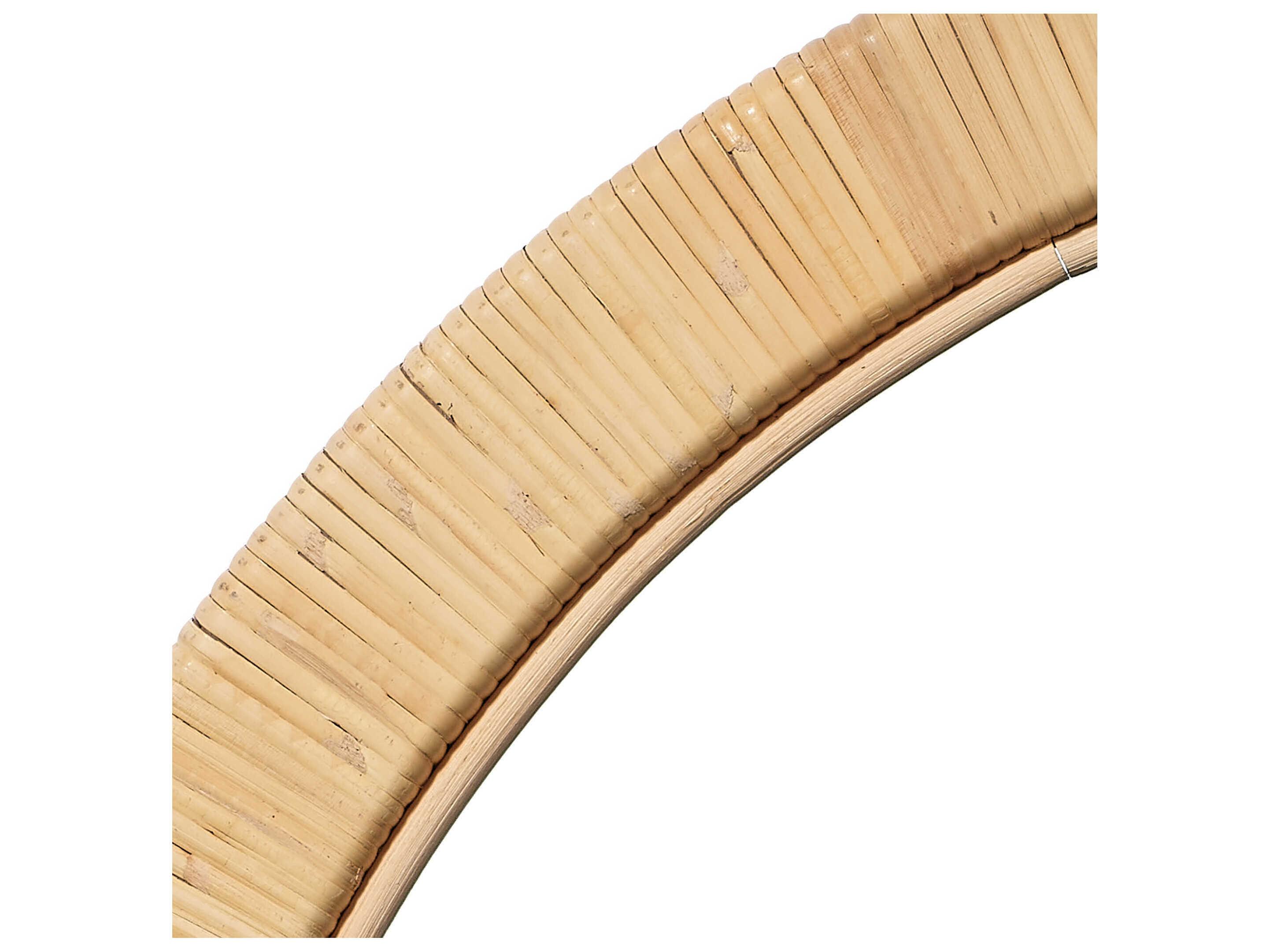 Jamie Young Ohana Natural Round Wall Mirror