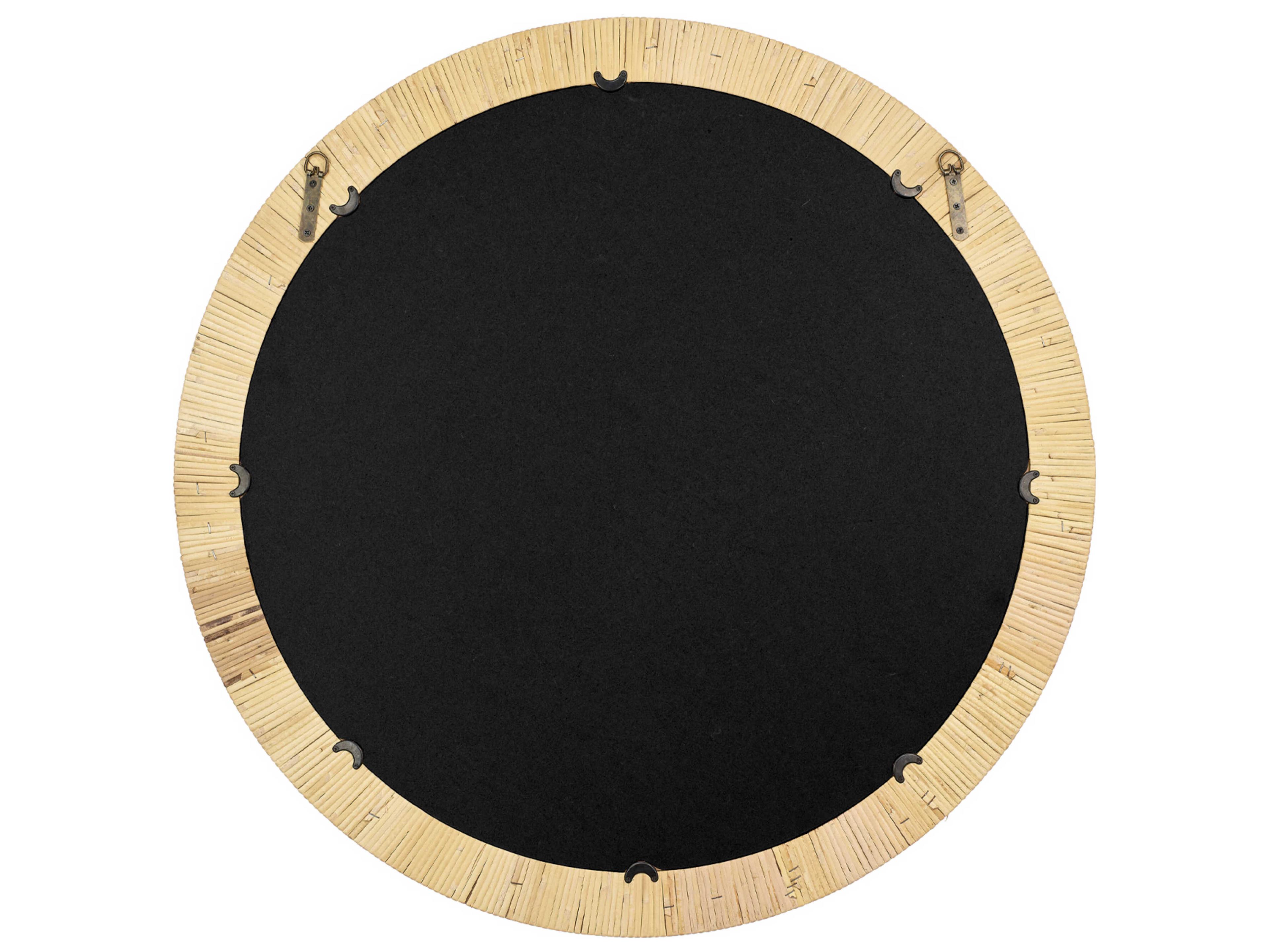 Jamie Young Ohana Natural Round Wall Mirror