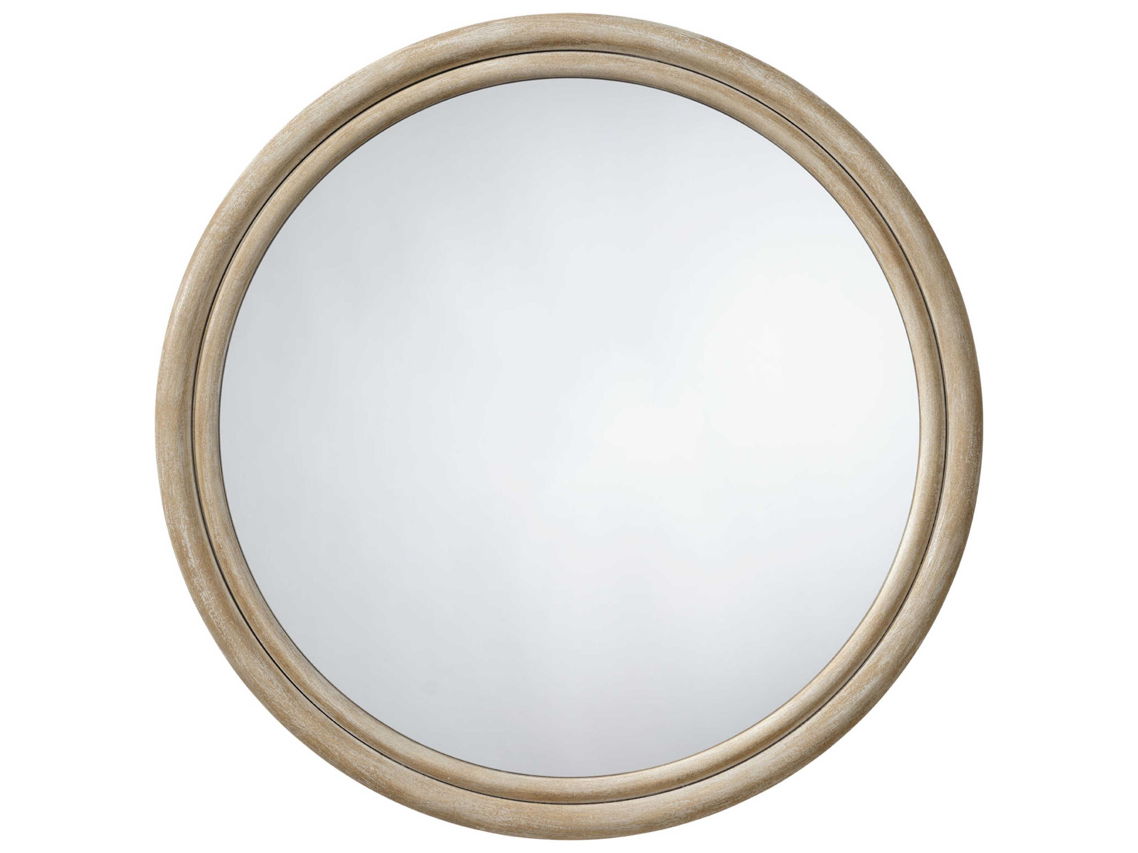Jamie Young Riley Natural Round Wall Mirror