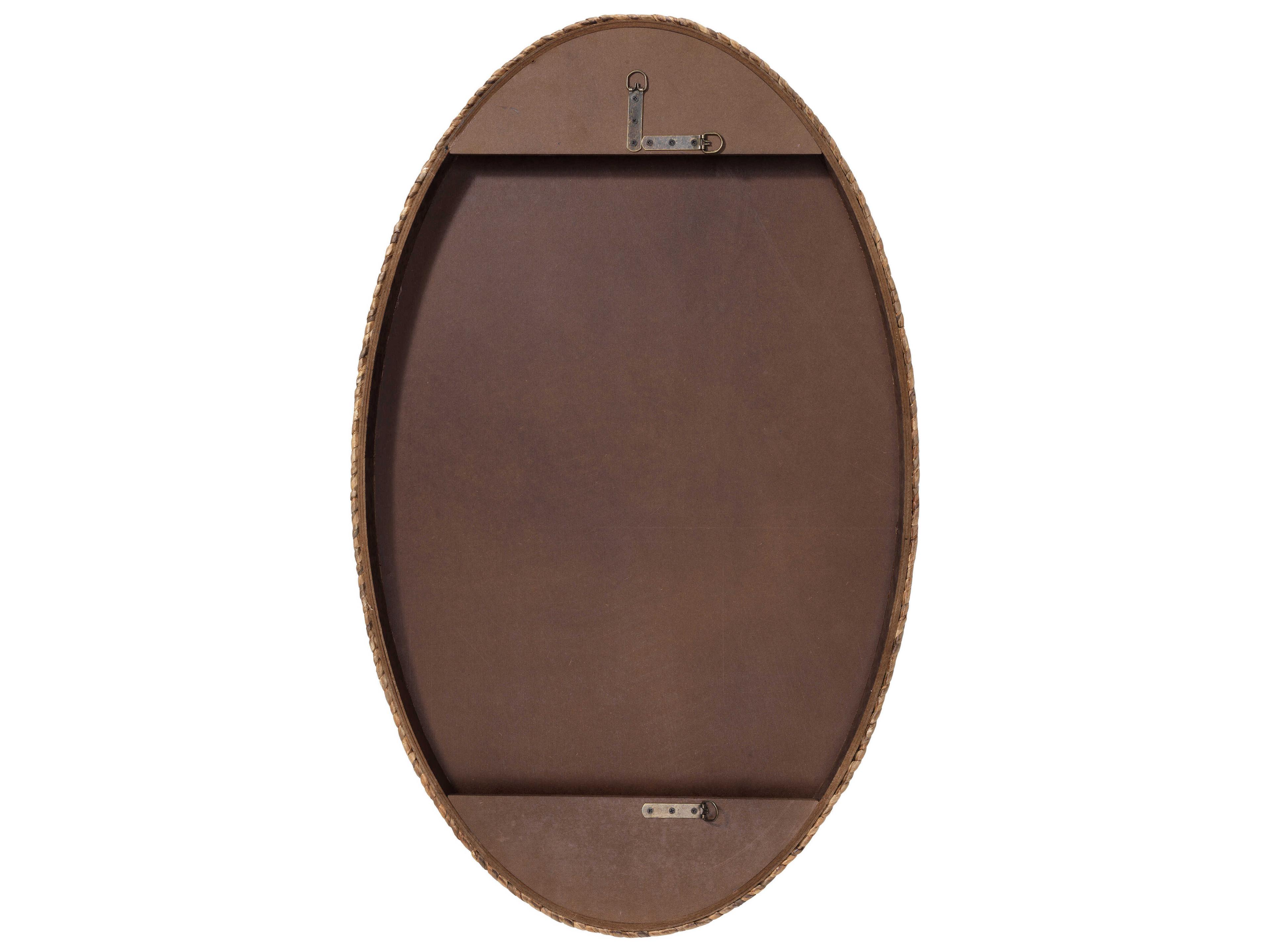 Jamie Young Sparrow Natural Oval Wall Mirror