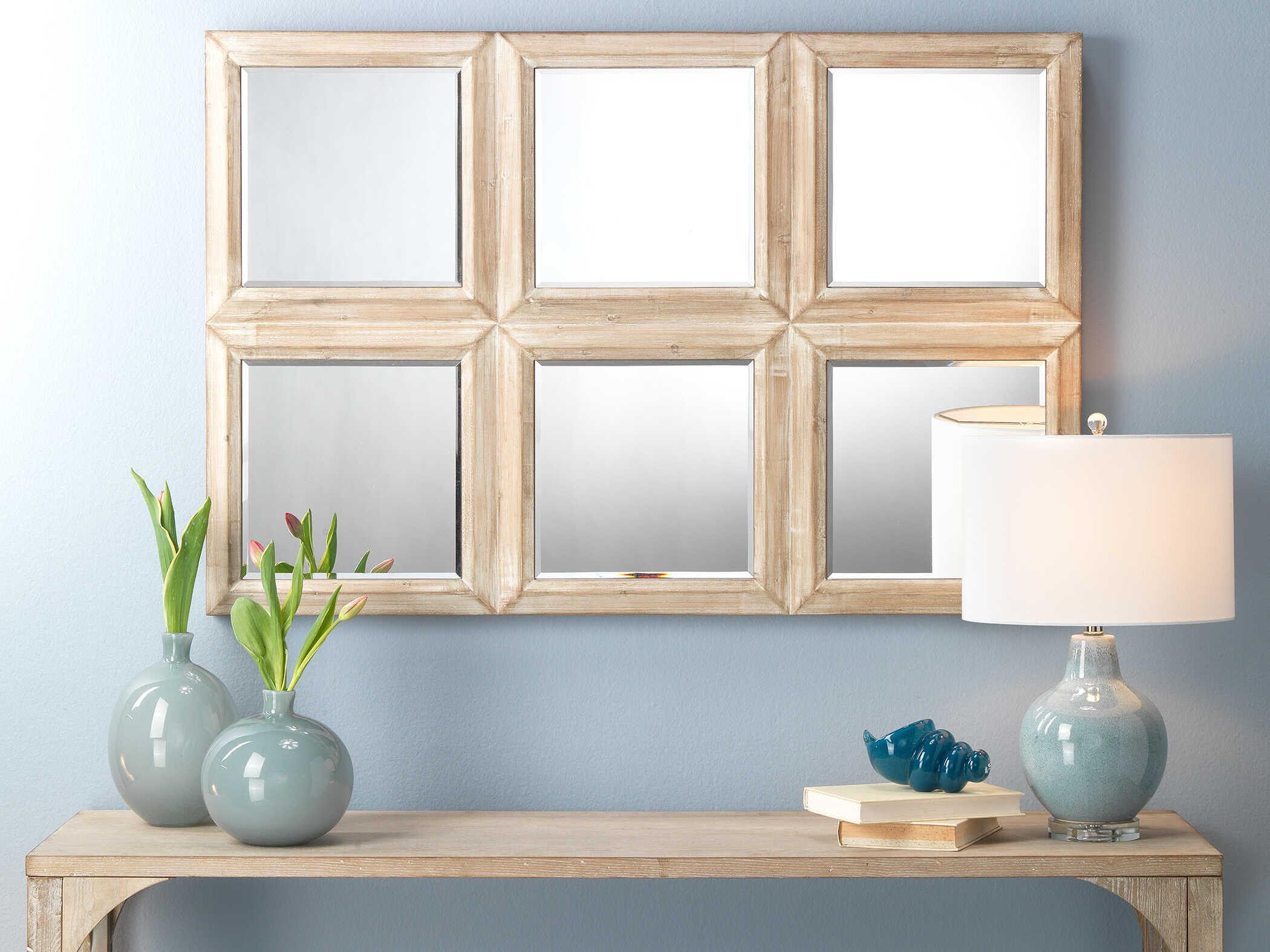 Jamie Young Aubrey Blue White Cotton Drum Table Lamp