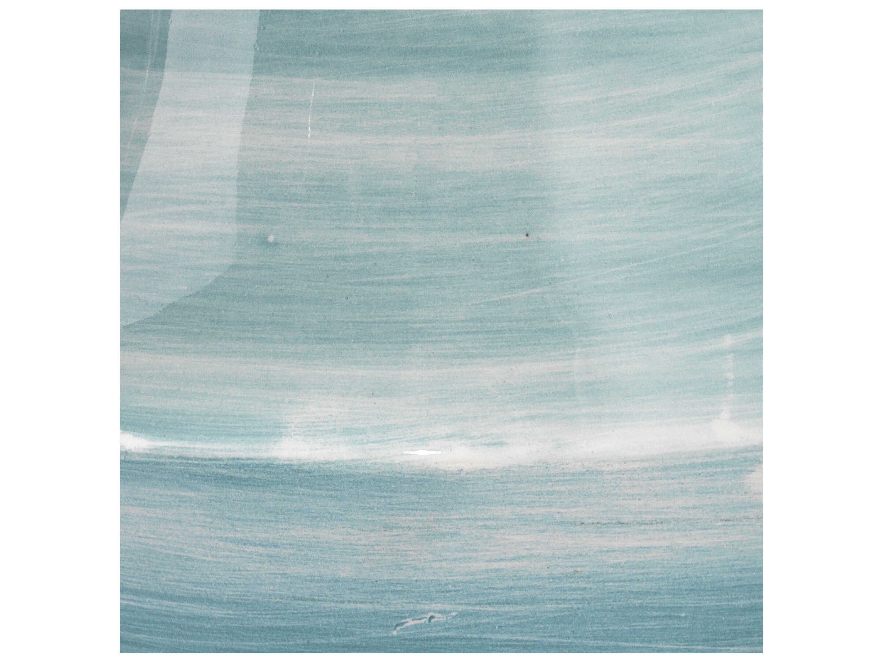 Jamie Young Cottage Blue Linen White Drum Table Lamp