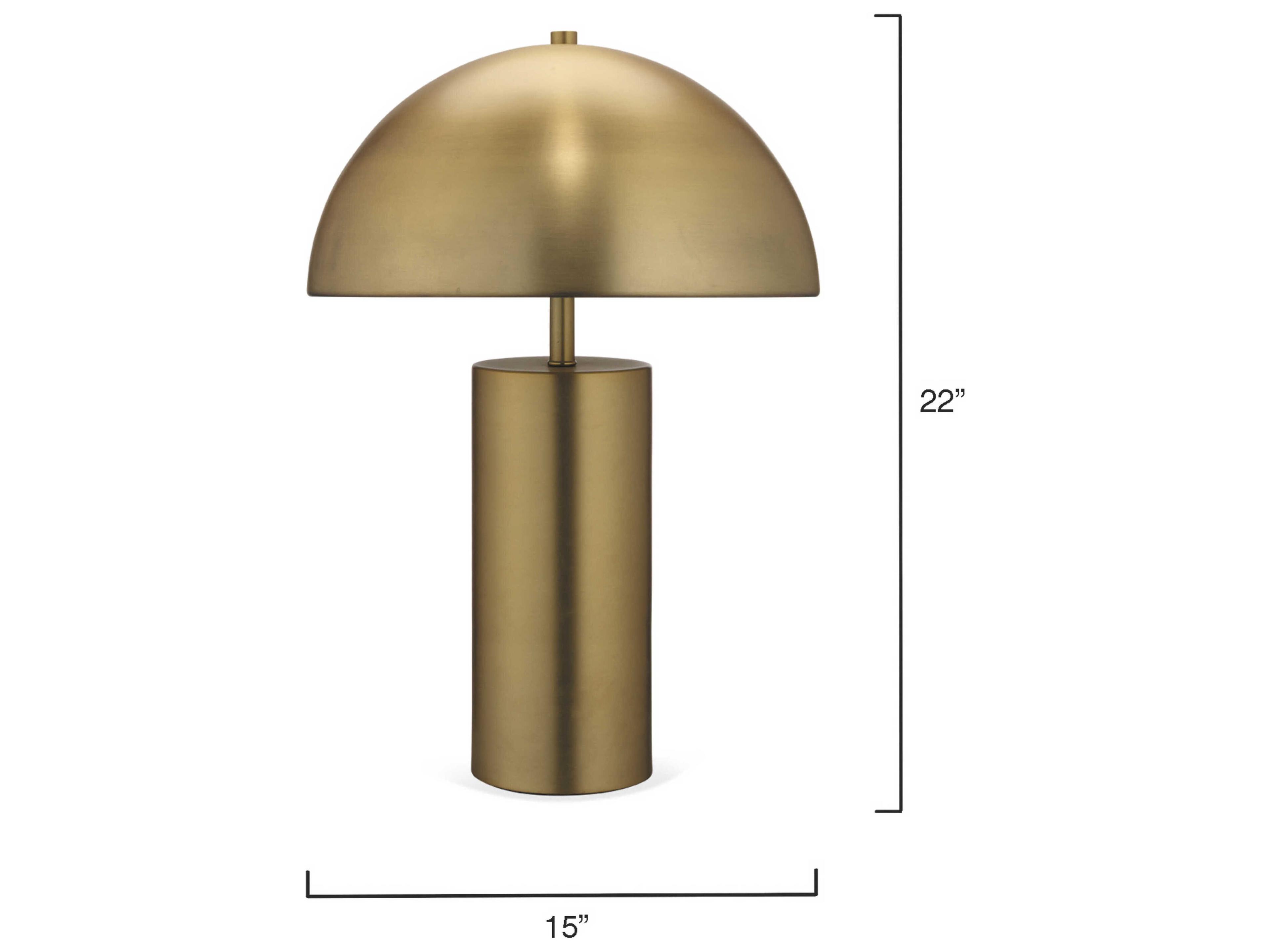Jamie Young Felix Antique Brass Table Lamp