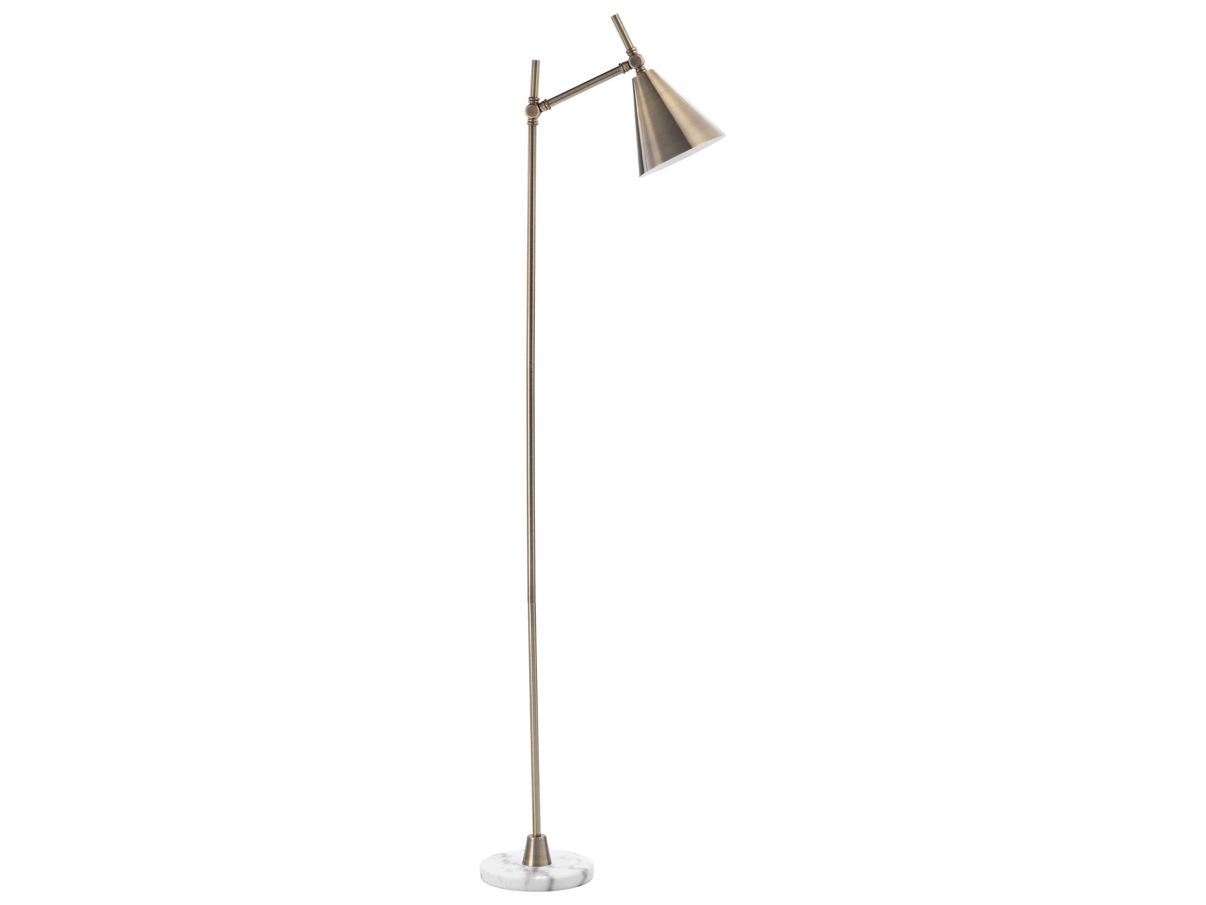 Jamie Young Kennedy Brass Floor Lamp