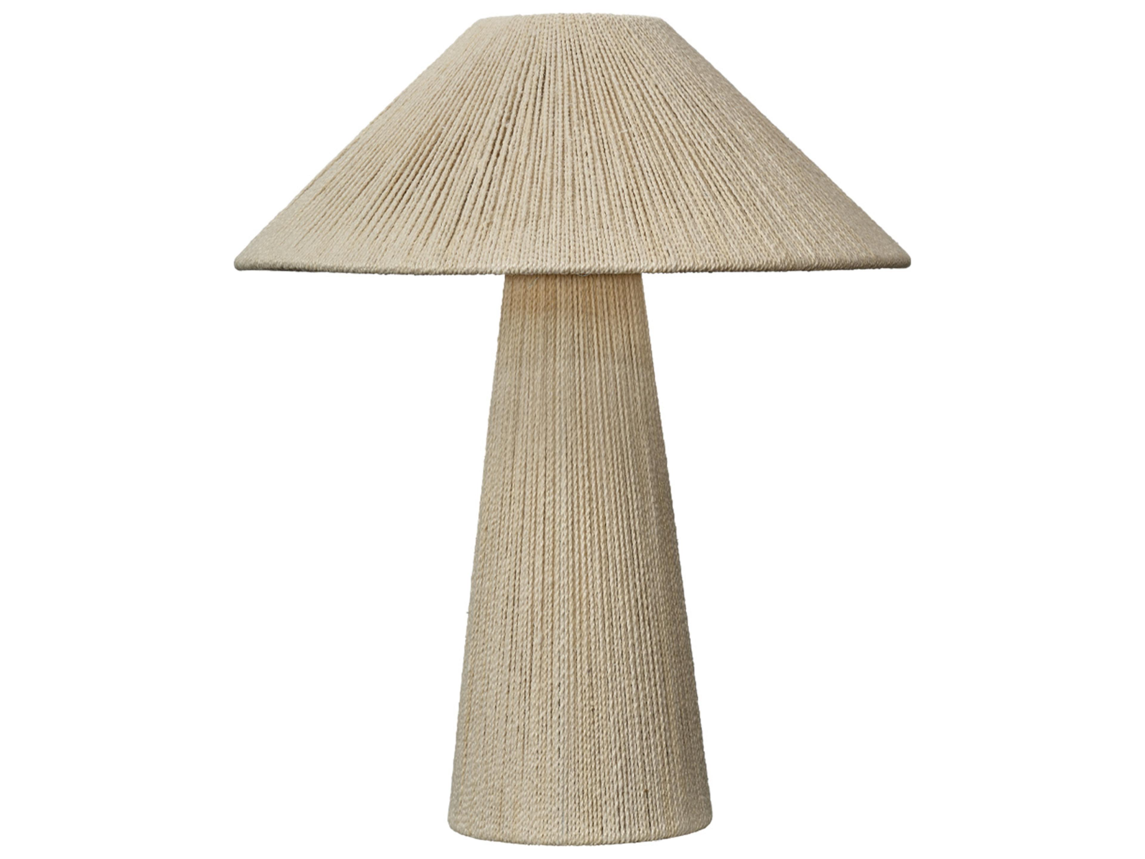 Jamie Young Tension Off White Jute Dyed Thread Cone Table Lamp