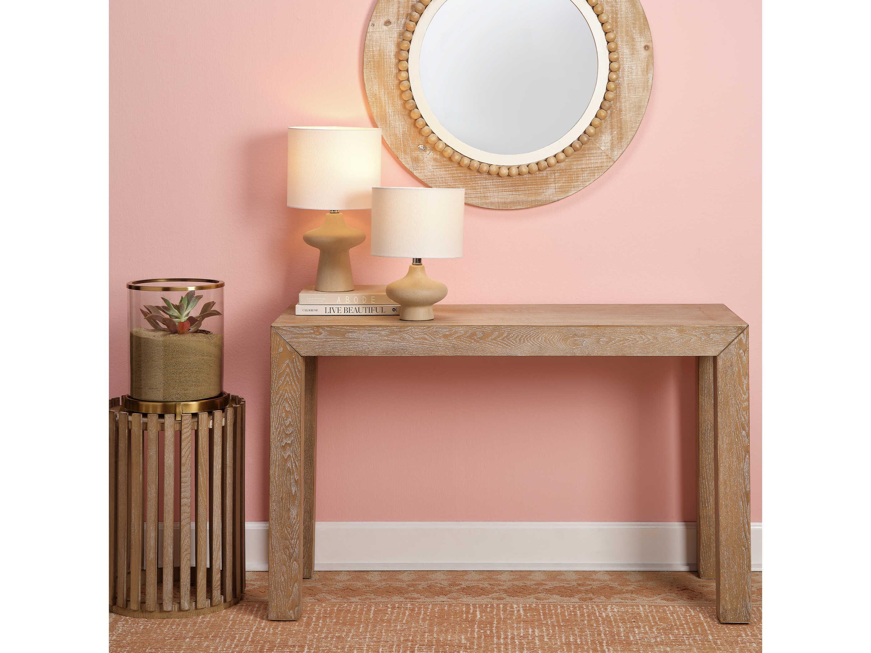 Jamie Young Parson Rectangular Wood Brown Console Table