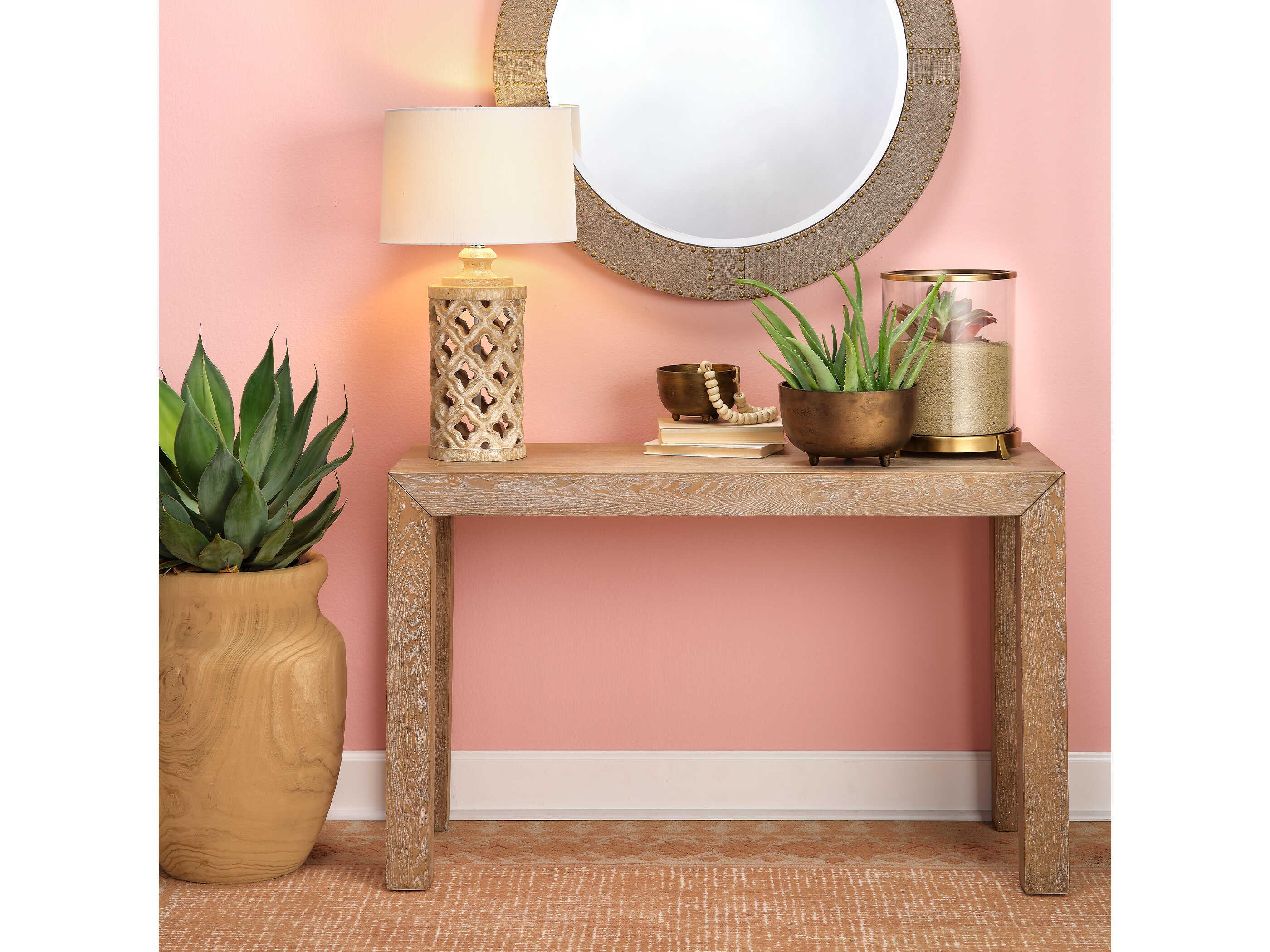 Jamie Young Parson Rectangular Wood Brown Console Table