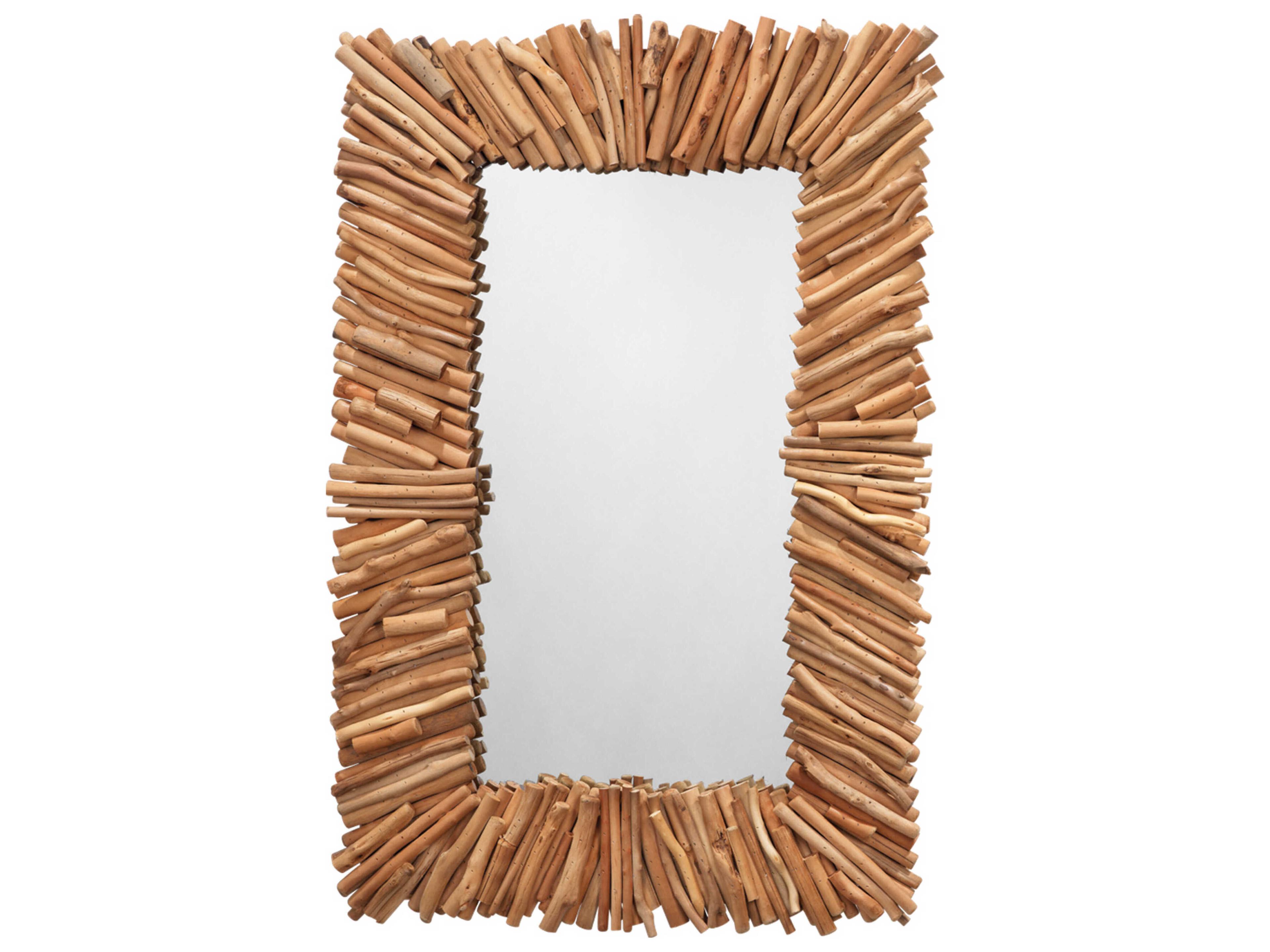 Jamie Young Driftwood Natural Rectangular Wall Mirror