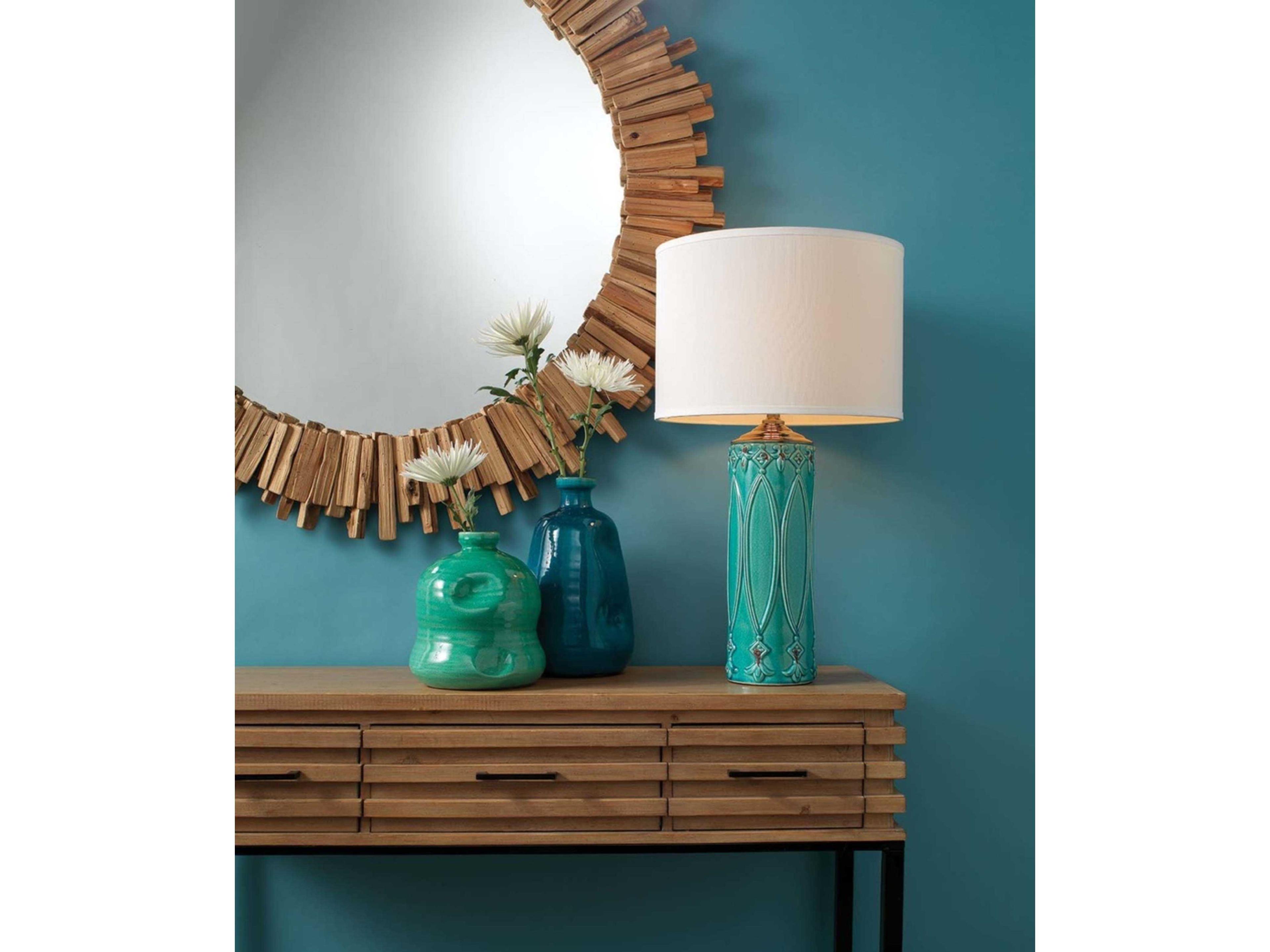 Jamie Young Driftwood Natural Round Wall Mirror