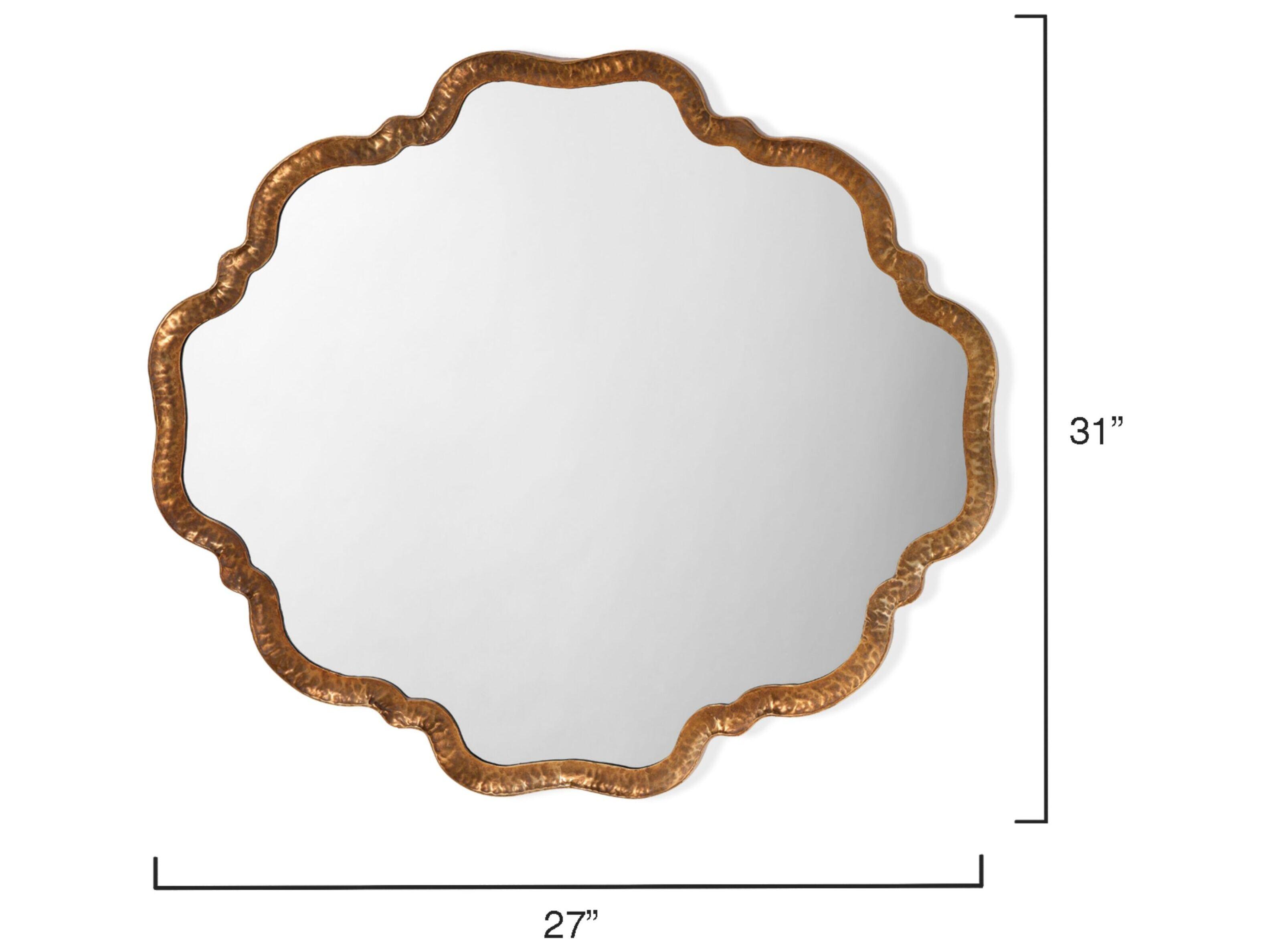 Jamie Young Elise Antique Brass Wall Mirror