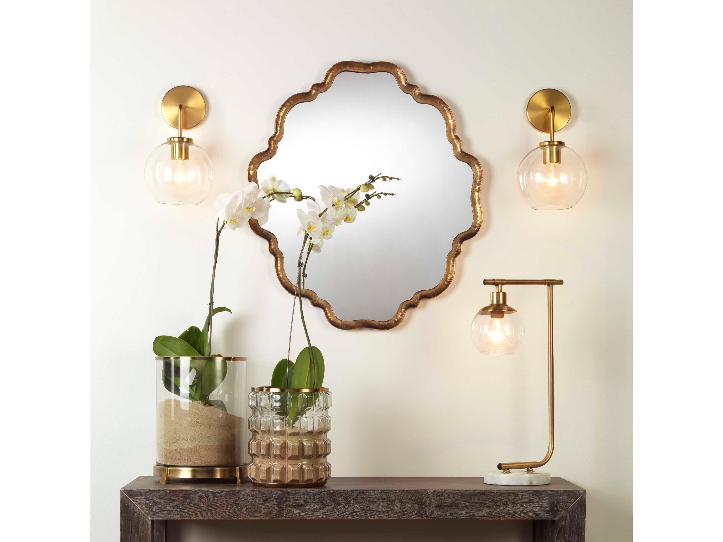 Jamie Young Elise Antique Brass Wall Mirror