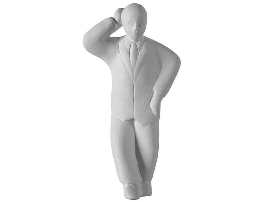 Karman Umarell White Ceramic Rested Man