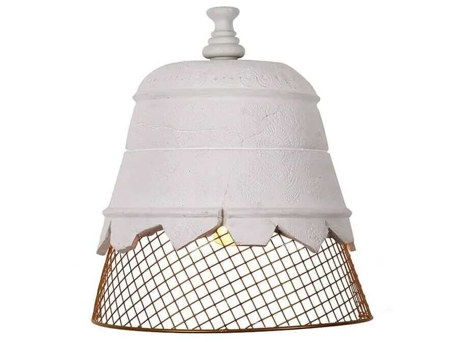 Karman Domenica 1-Light Matt White Gold Wall Sconce