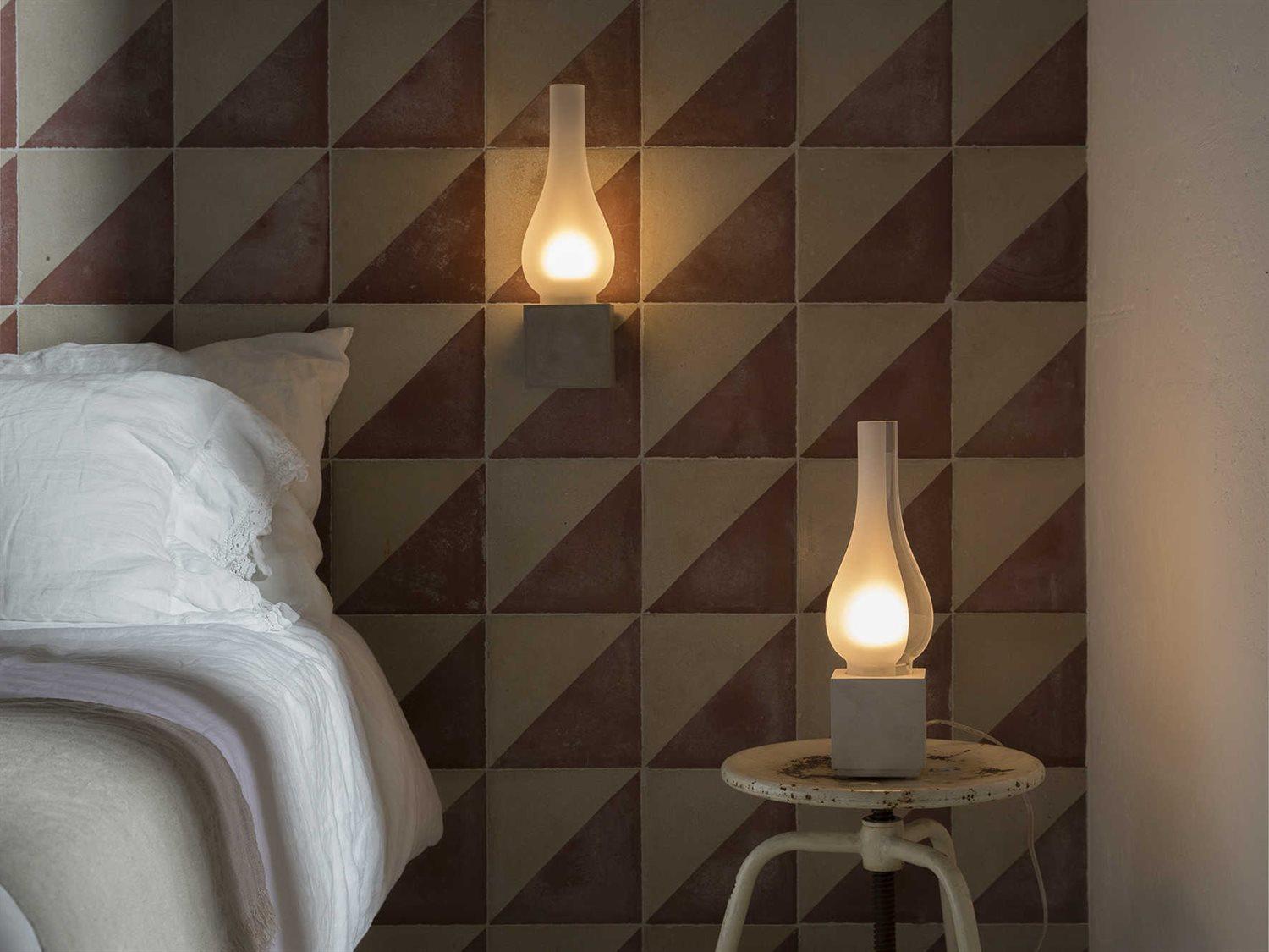 Karman Amarcord 1-Light Dove Grey Glass LED Wall Sconce