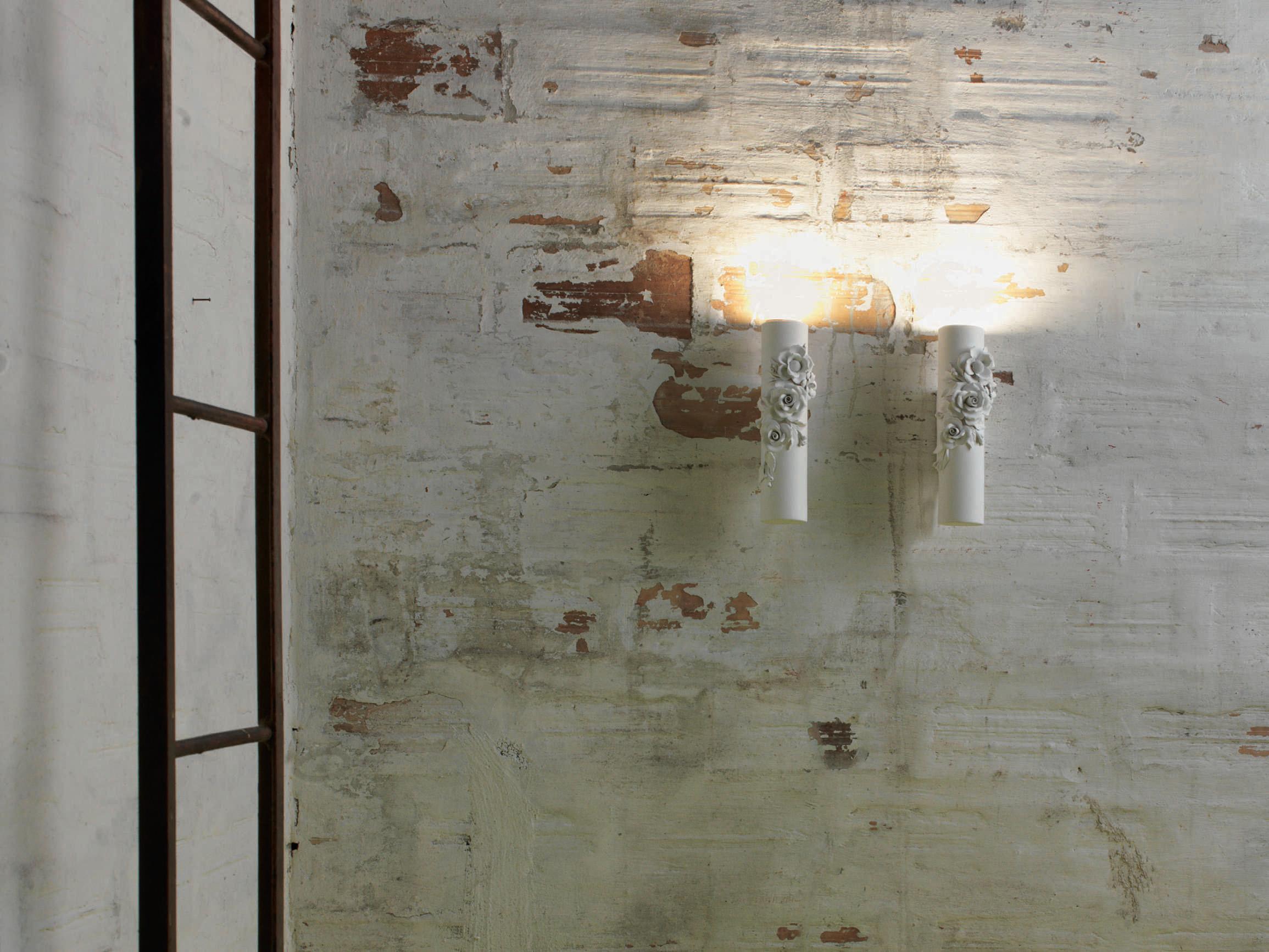 Karman Capodimonte 1-Light White Wall Sconce