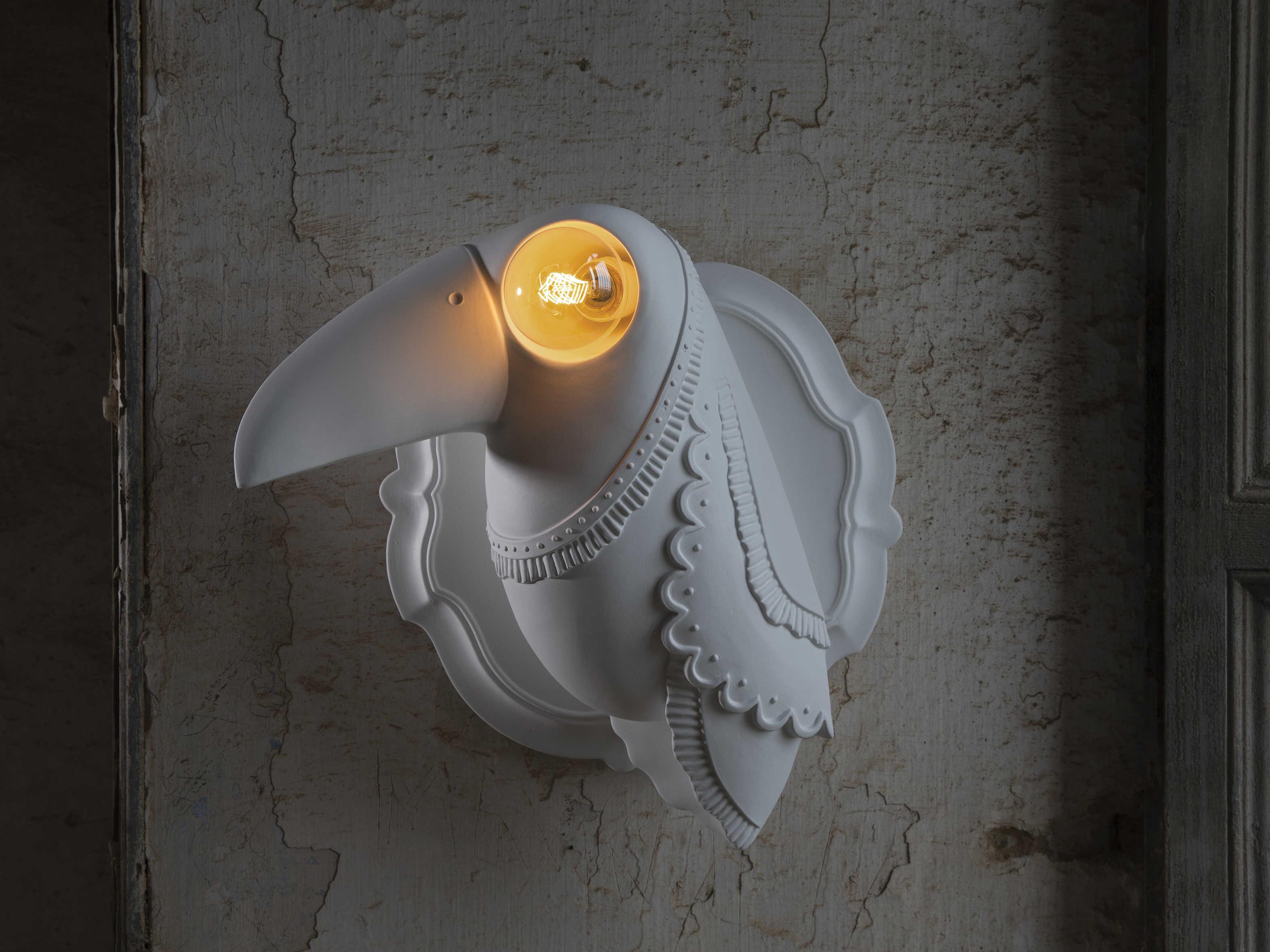 Karman Cubano 1-Light White LED Wall Sconce