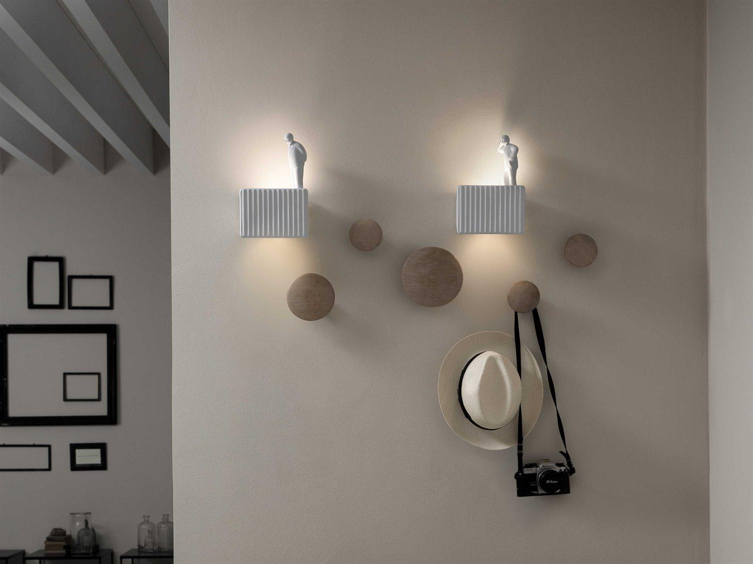 Karman Umarell Matt White Wall Sconce