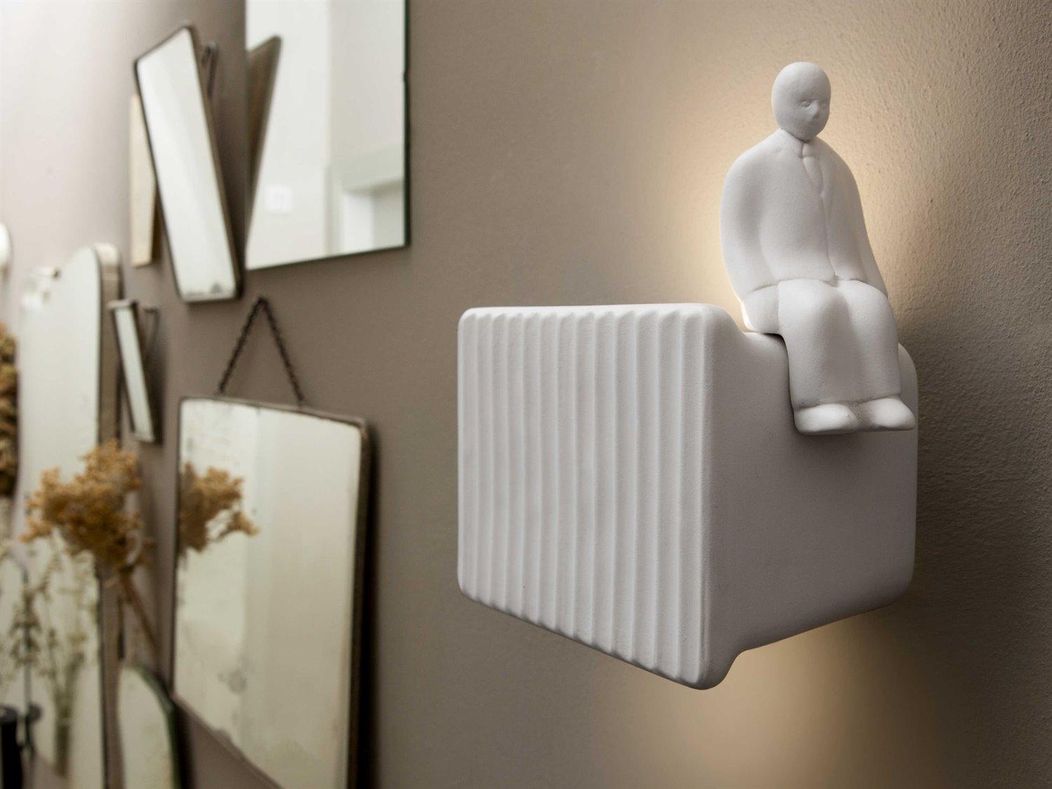 Karman Umarell Matt White Wall Sconce