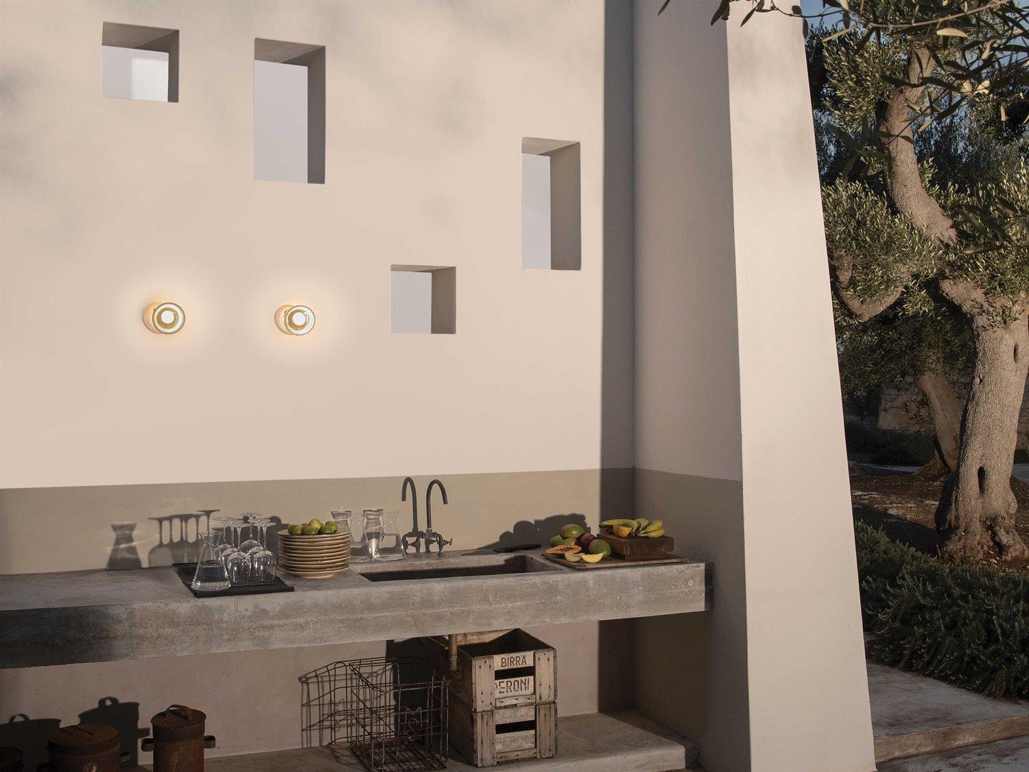 Karman Agua Transparent Clear Wall Sconce