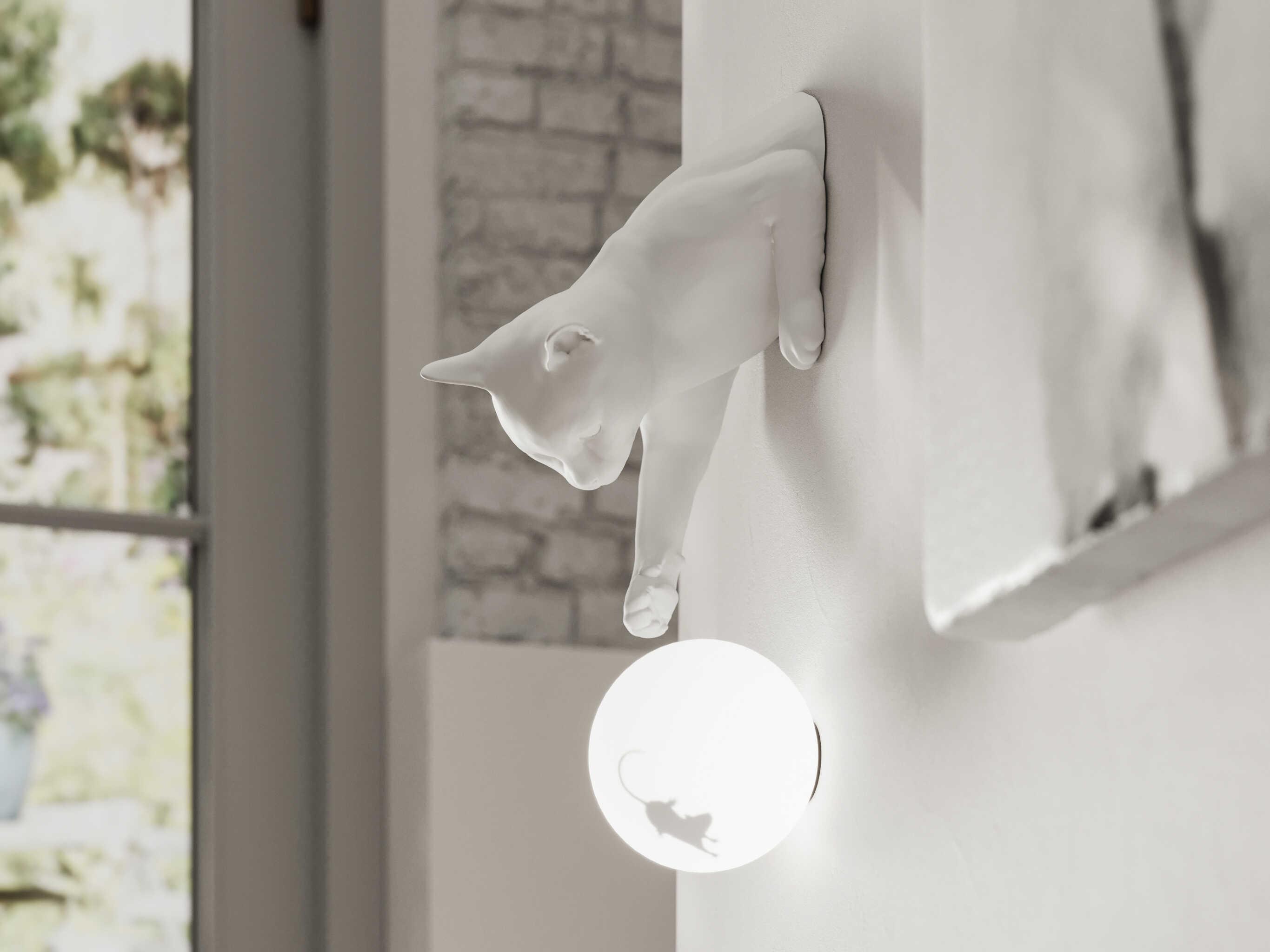 Karman Maoo 1-Light White Wall Sconce